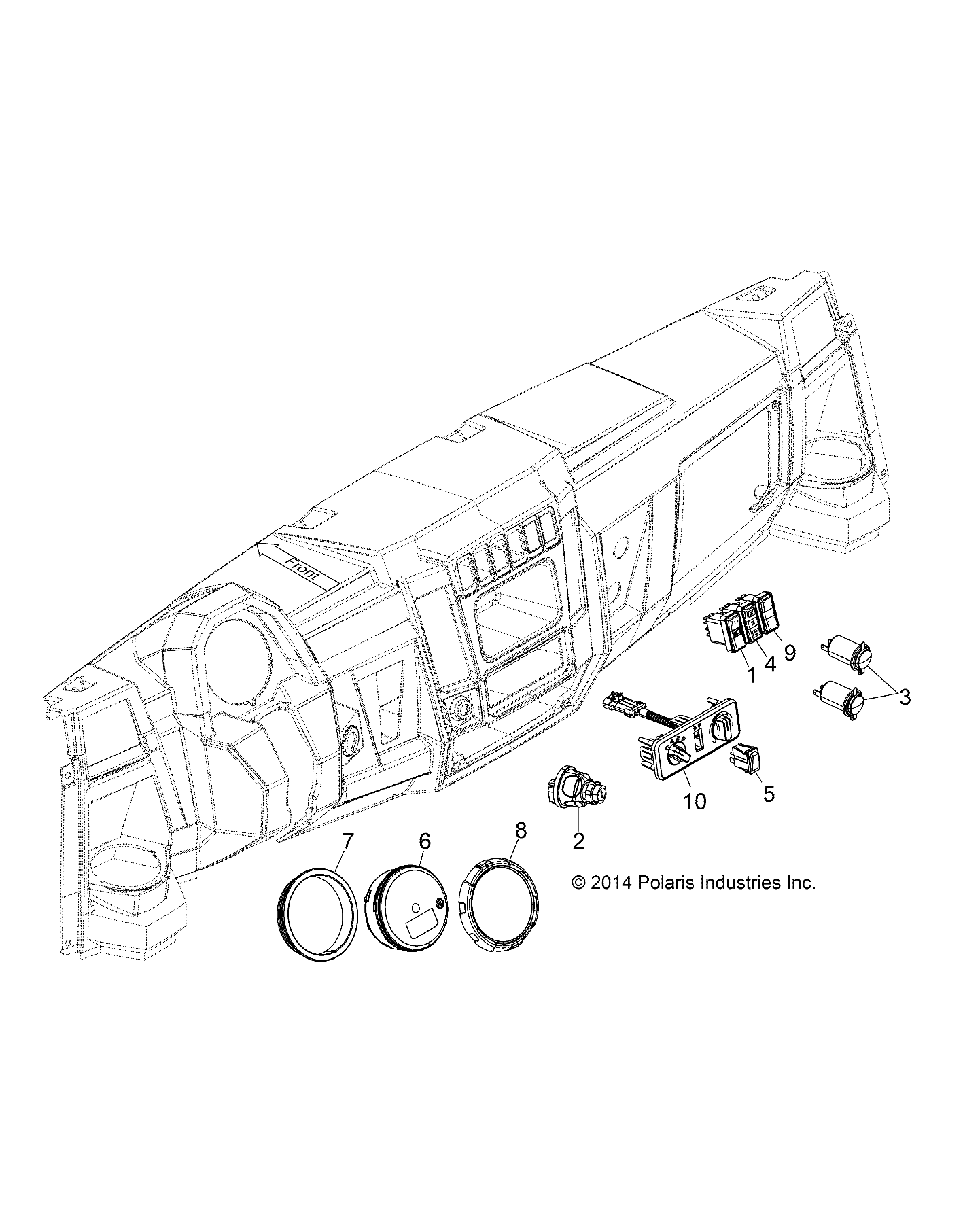 ELECTRICAL, DASH CONTROLS - R141D9JDA/2D9JDA (49BRUTUSCONTROLS14)