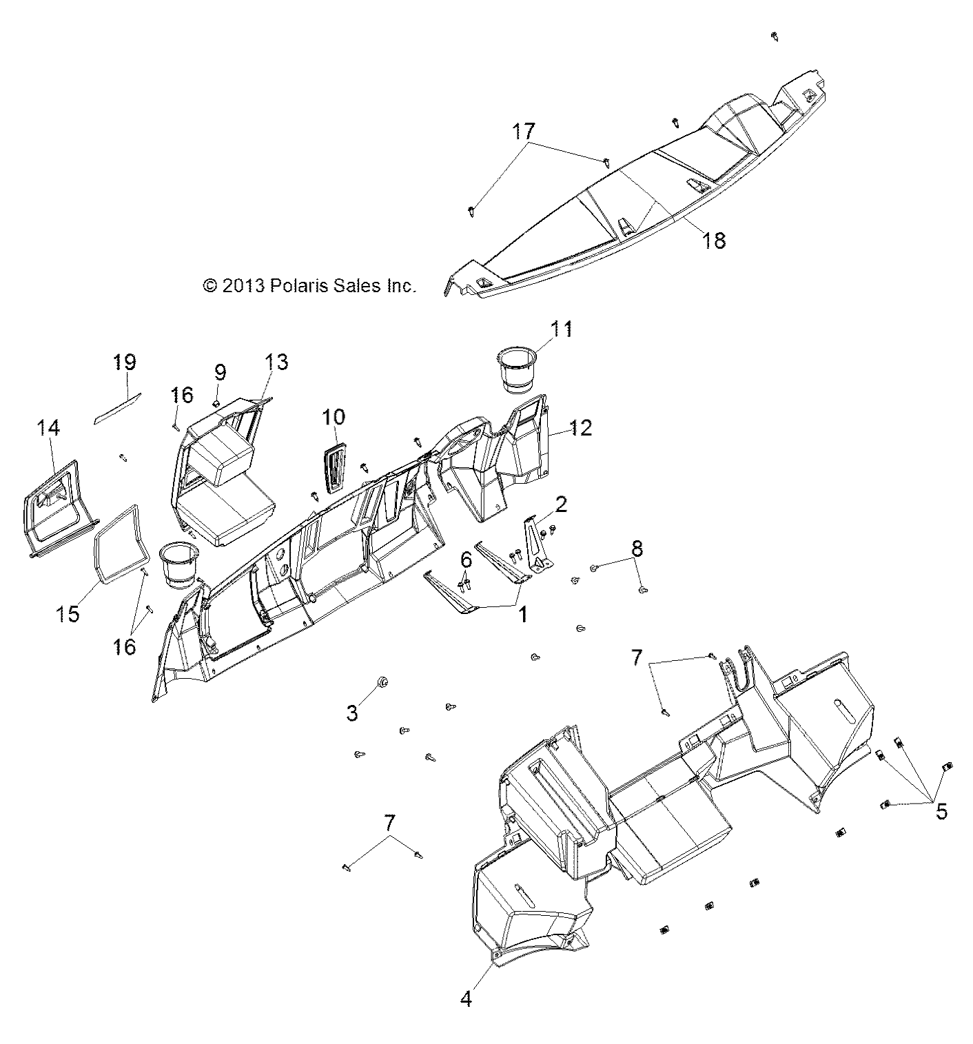 BODY, DASH - R151DPD1AA/2D (49BRUTUSDASH13)