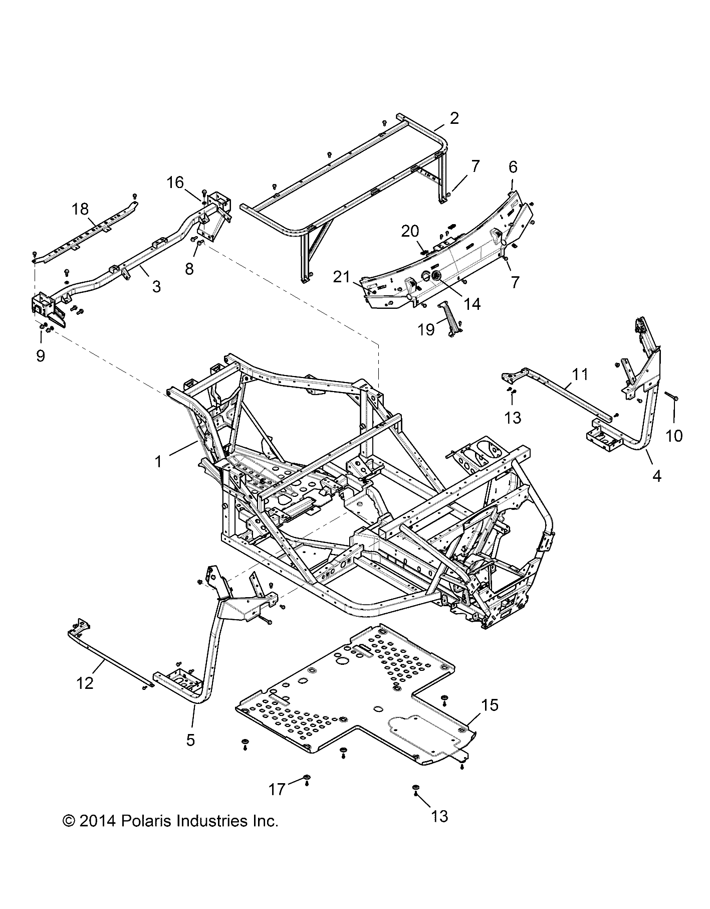 CHASSIS, MAIN FRAME - R141D9JDA/2D9JDA (49BRUTUSFRAME13)