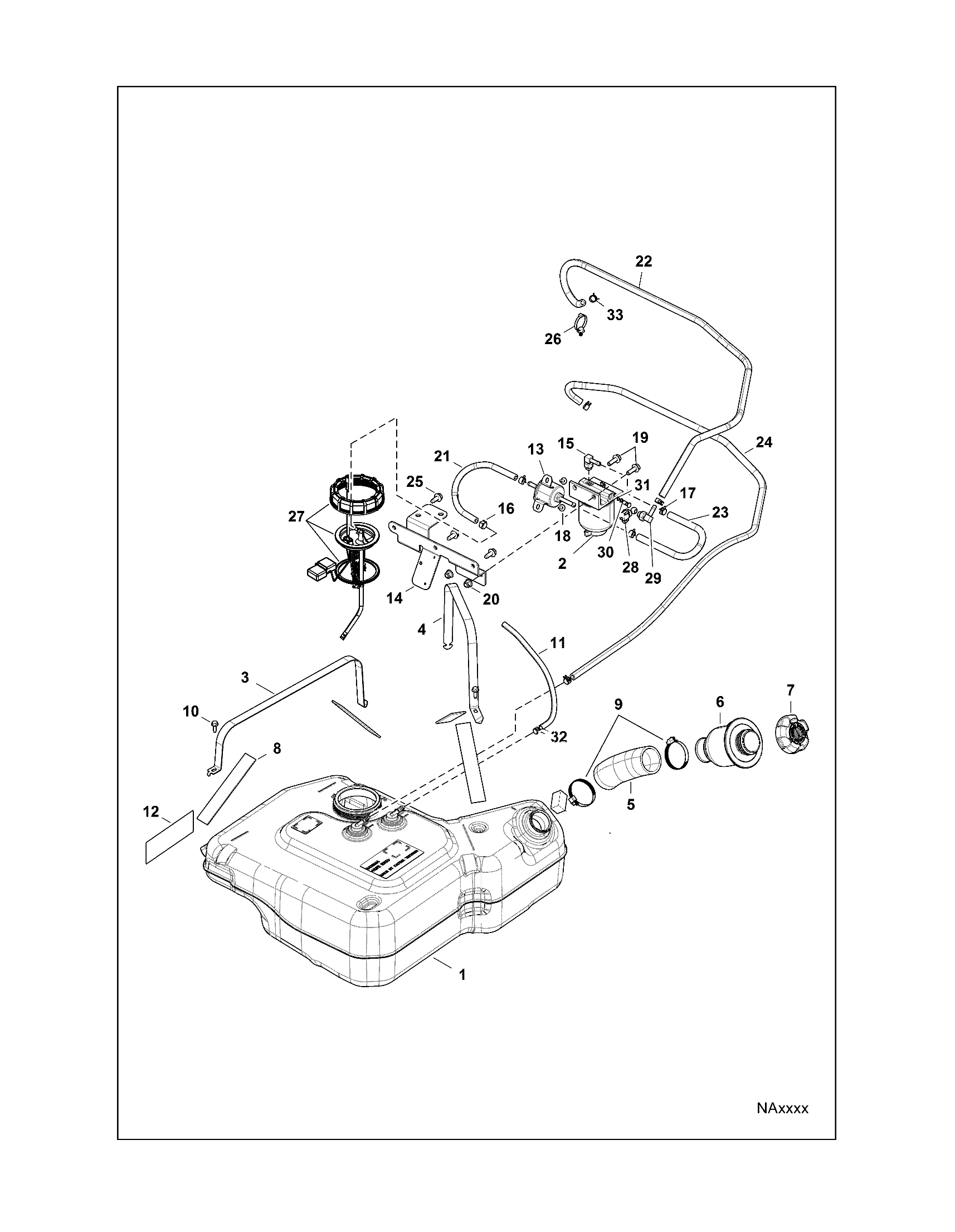 BODY, FUEL TANK - R151DPD1AA/2D (49BRUTUSFUEL15)