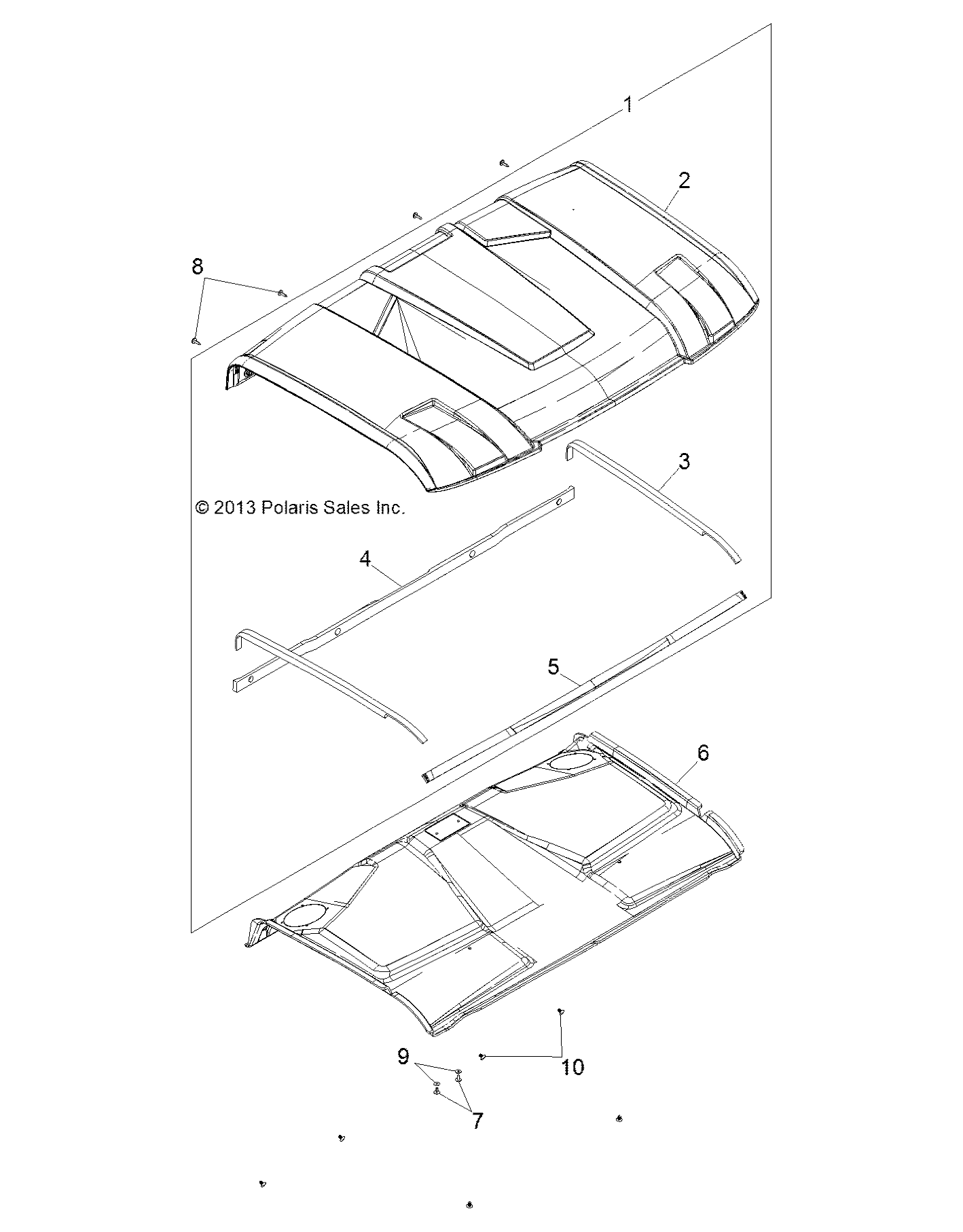 BODY, ROOF - R142D9JDA (49BRUTUSROOF13)