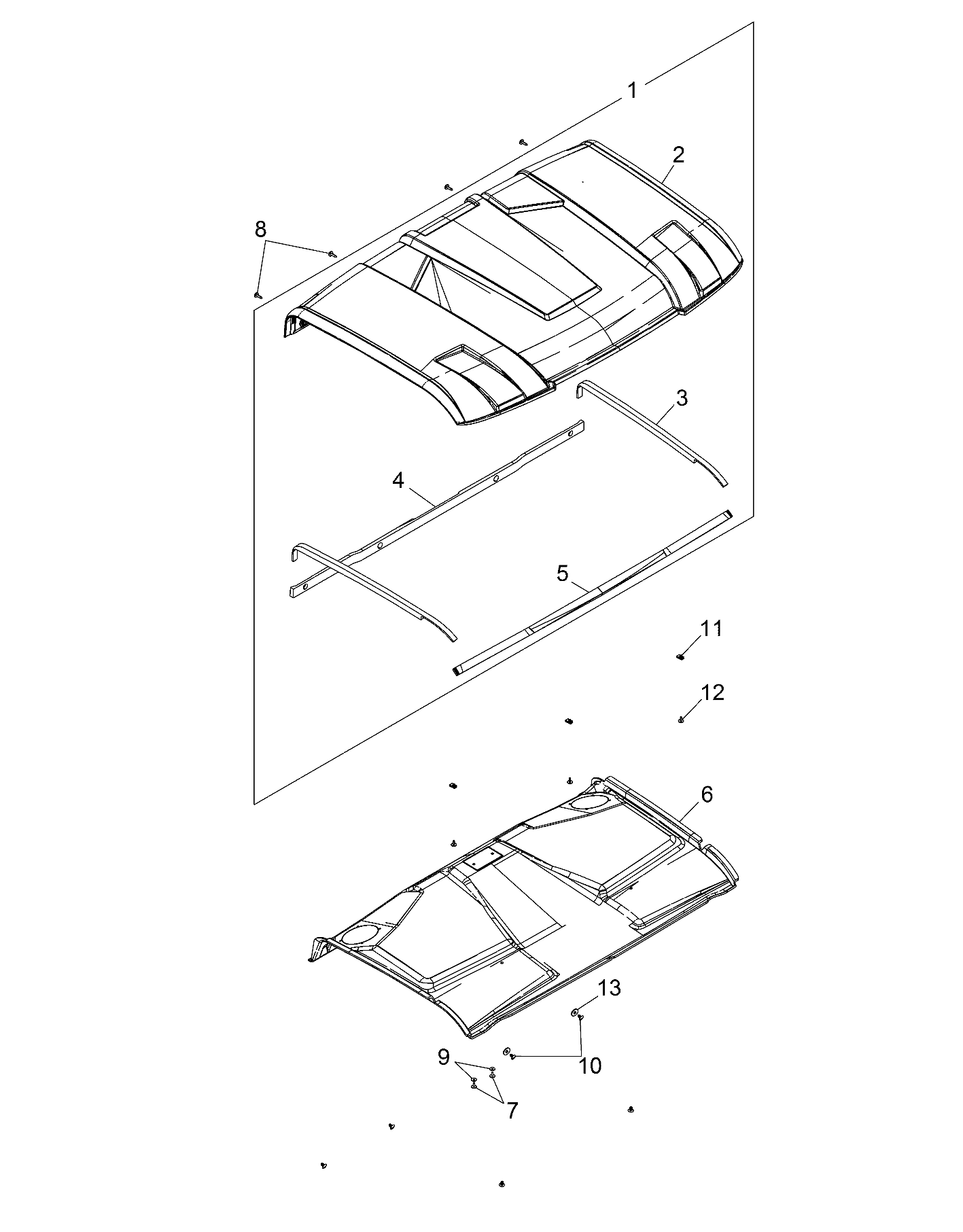 BODY, ROOF - R17B2PD1AA (49BRUTUSROOF142M2D)