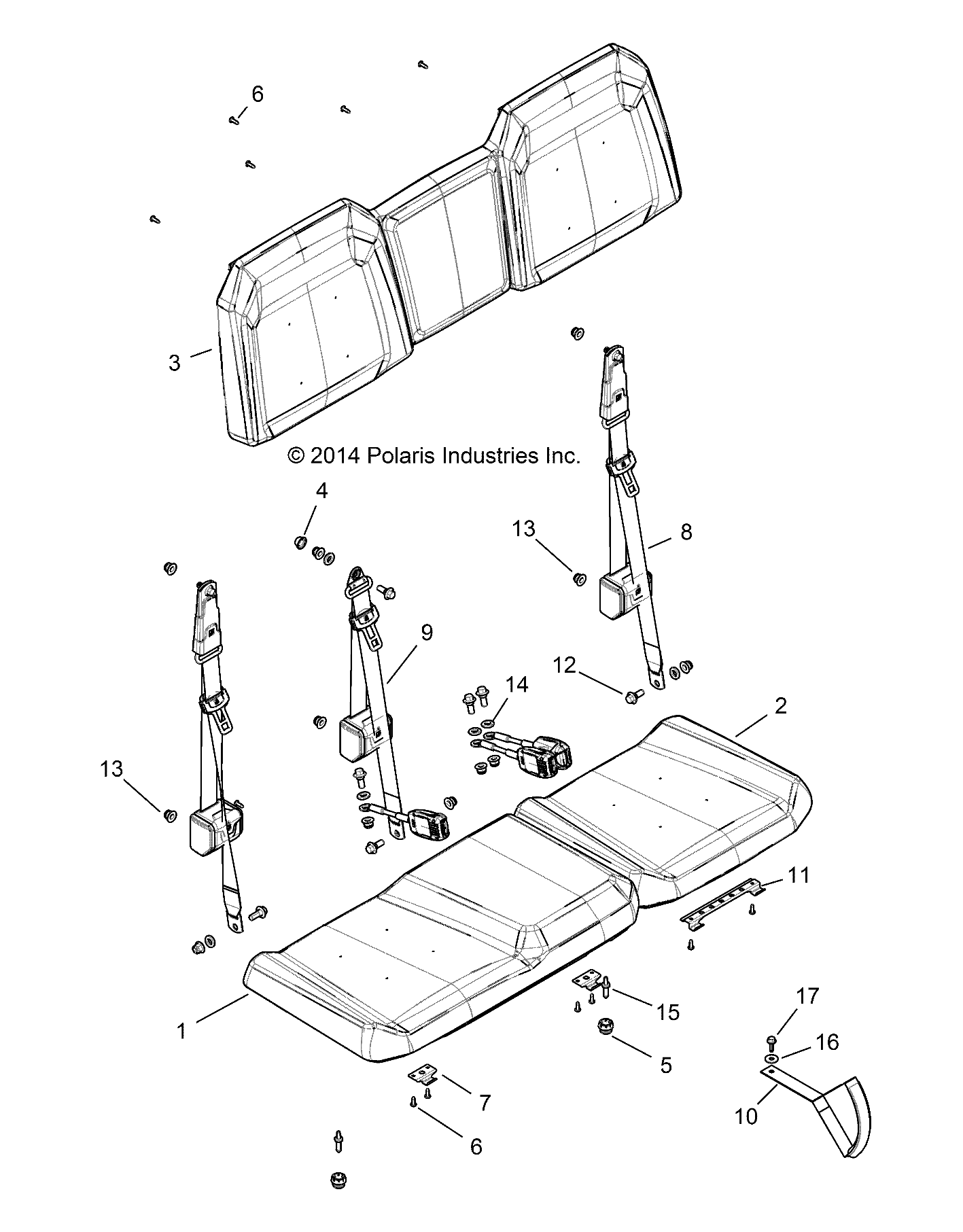 BODY, SEAT - R141D9JDA/2D9JDA (49BRUTUSSEAT13D)