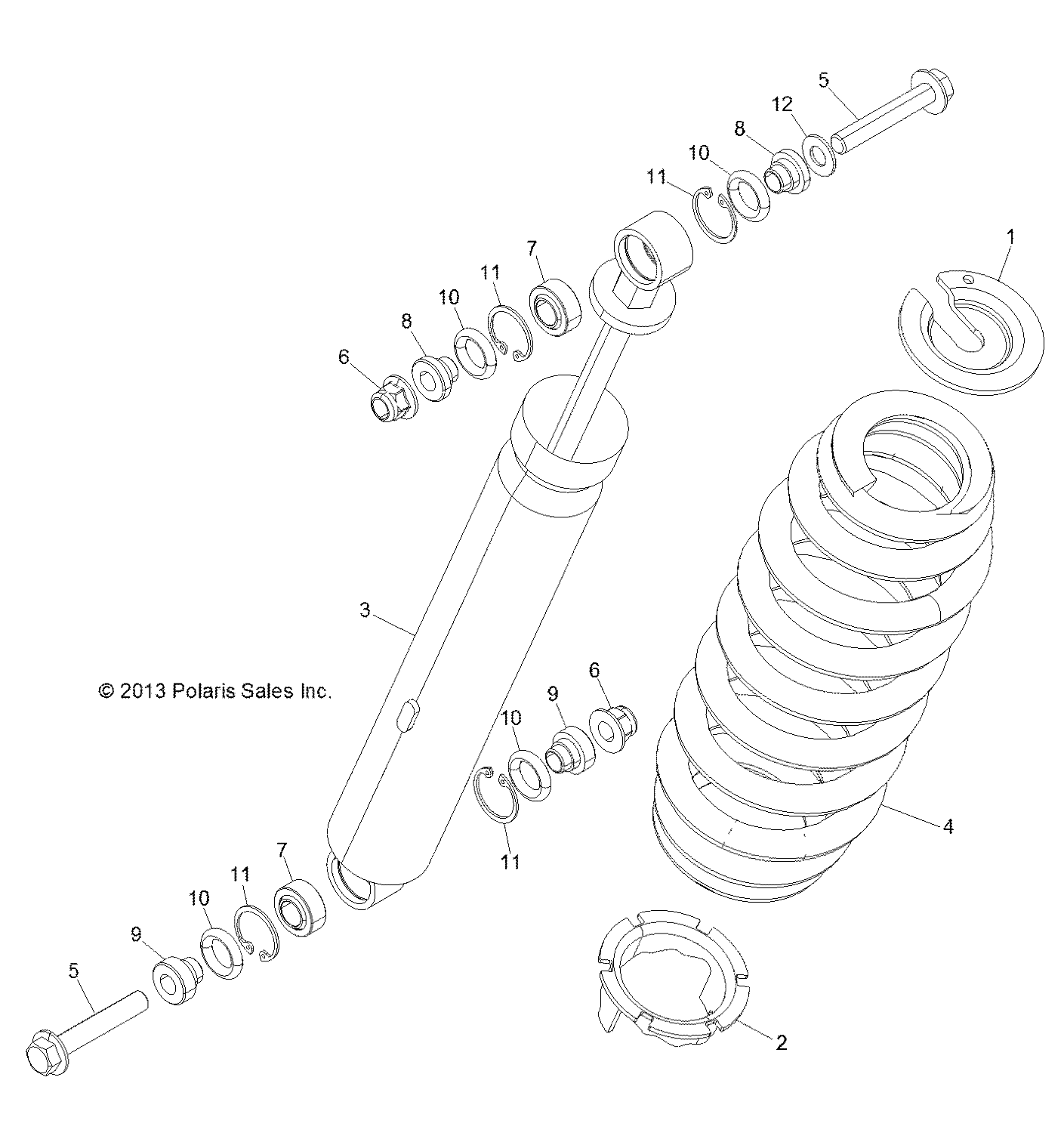 SUSPENSION, REAR SHOCK - R151DPD1AA/2D (49BRUTUSSHOCKRR13)