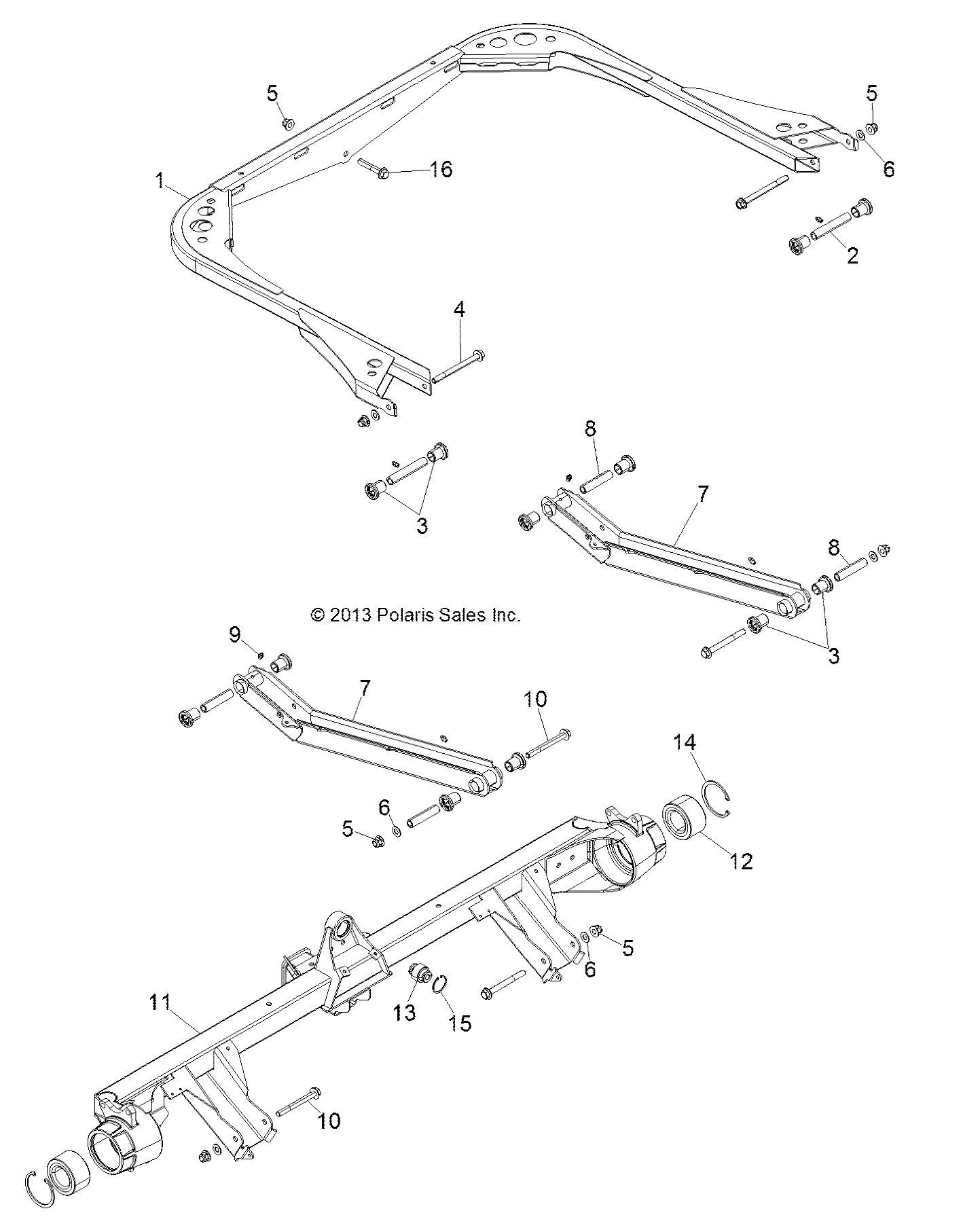 SUSPENSION, REAR - R151DPD1AA/2D (49BRUTUSSUSPRR13)