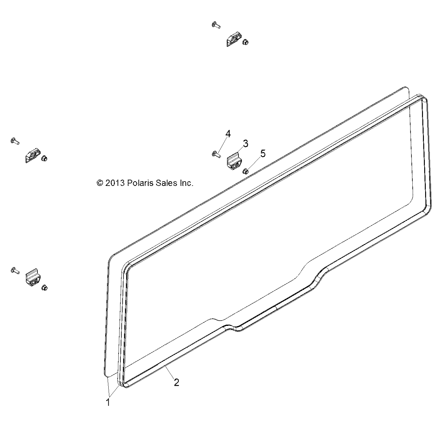 BODY, WINDOW, REAR - R17B2PD1AA (49BRUTUSWINDOW13)