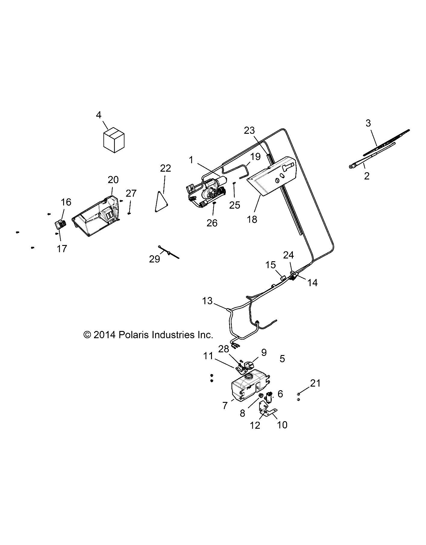 BODY, WINDSHIELD WIPER - R15RTA/E87A2 (49RGRWIPER14)