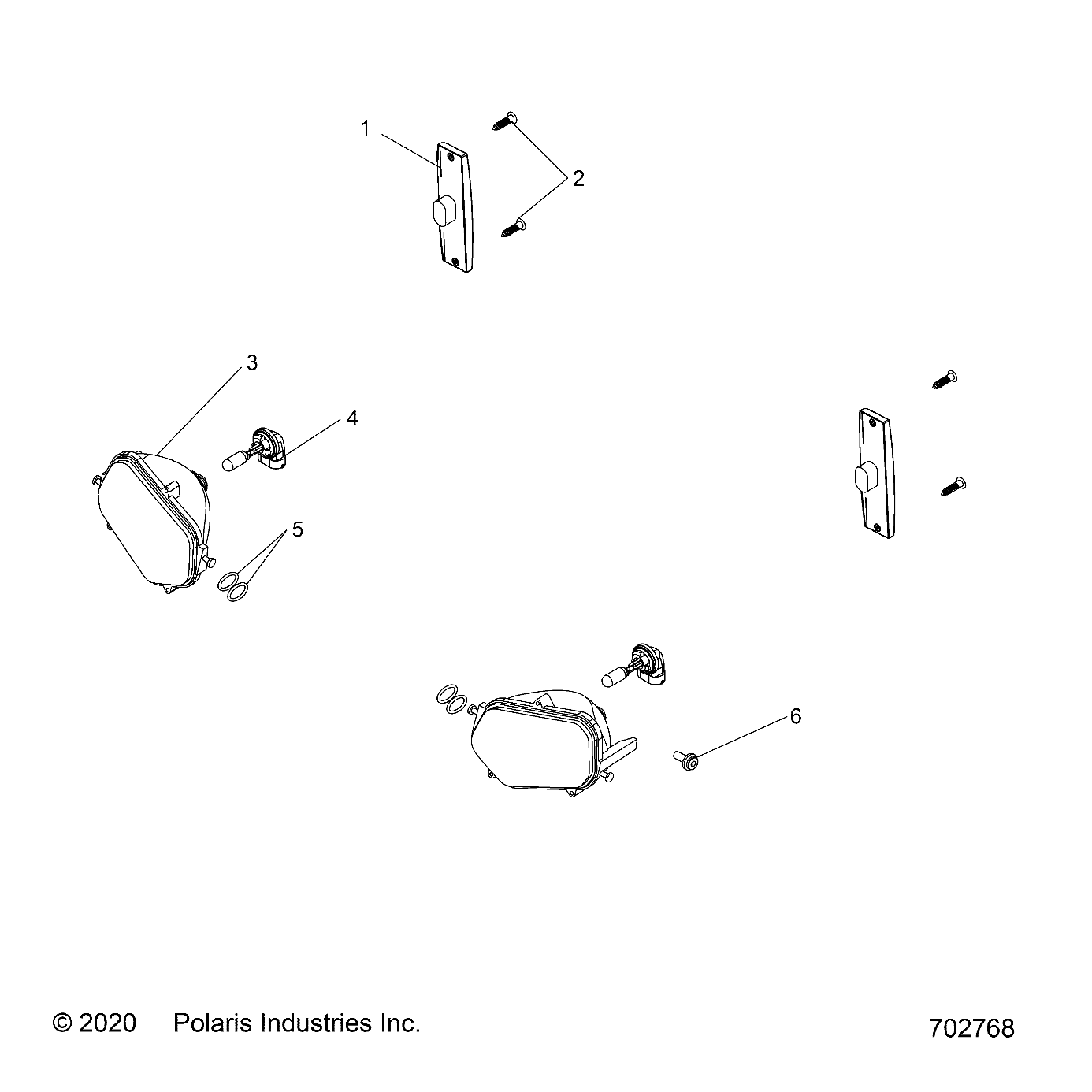 ELECTRICAL, HEADLIGHTS, TAILLIGHTS and BULBS - R20MAA57B1/B9/EBH (702768)