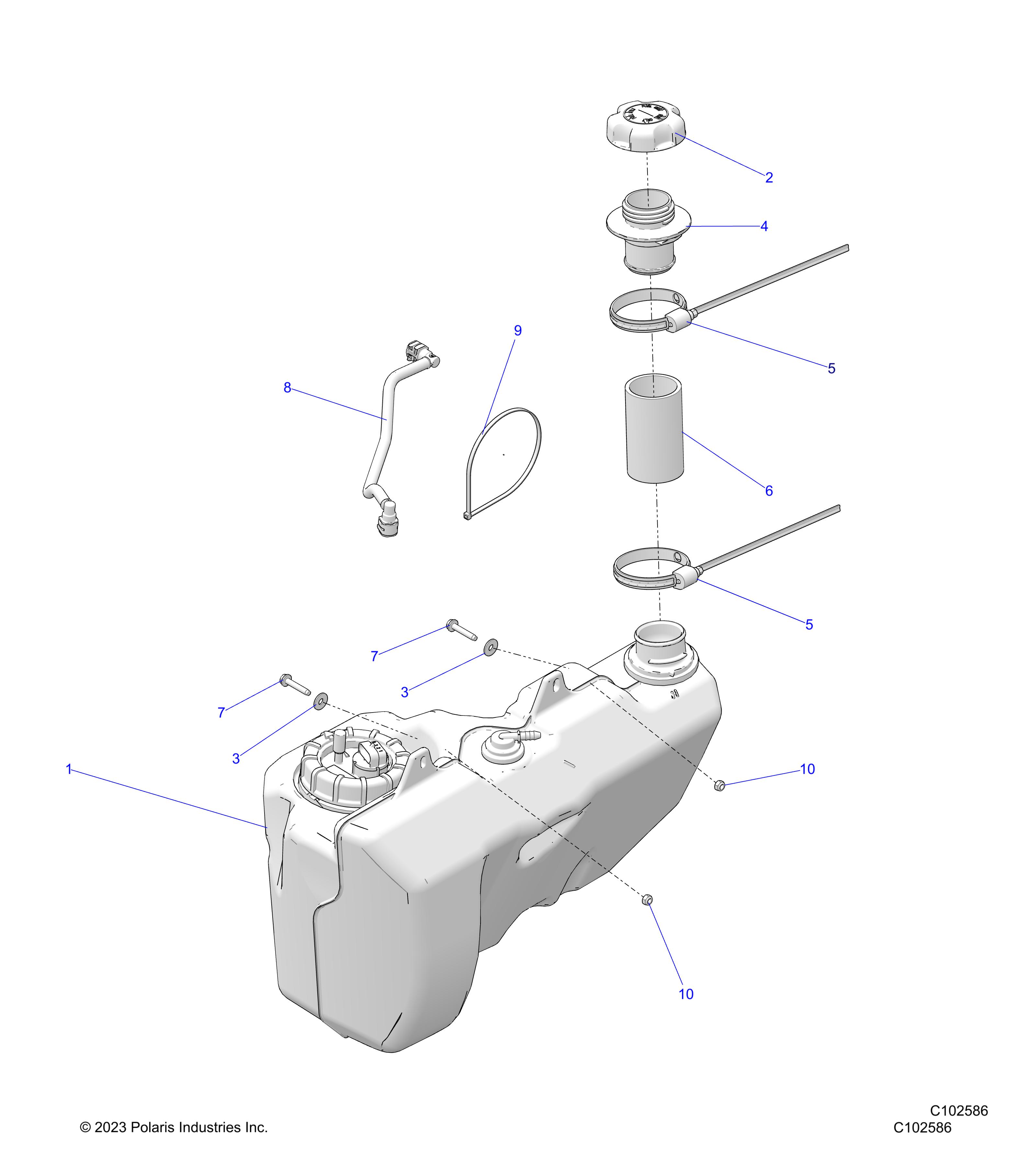 FUEL SYSTEM, FUEL TANK - A24SLE95FN/S95CN/S95FN (C102586)