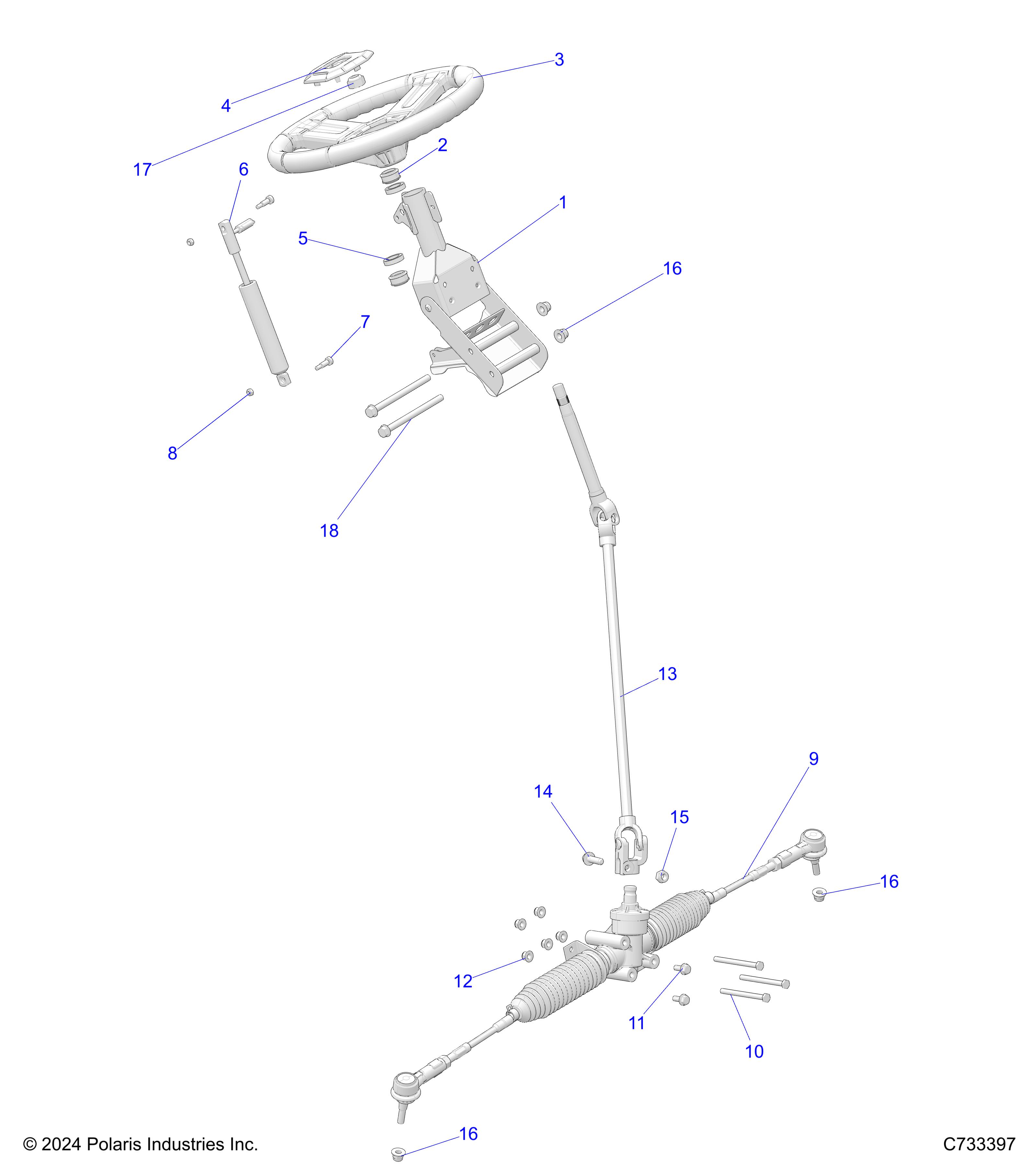 STEERING, STEERING ASM. - R25MAA57L1 (C730447)