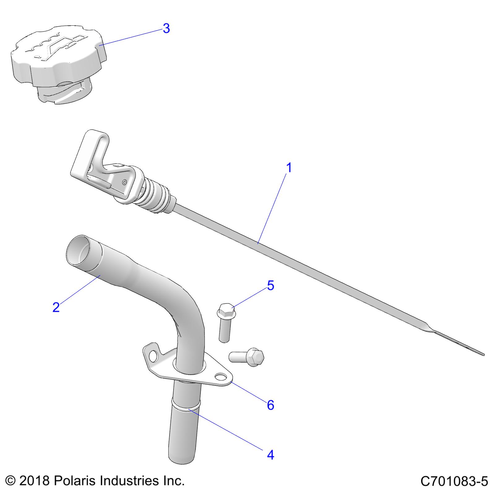 ENGINE, OIL DIPSTICK - Z21ASE99F5/S99C5 (C701083-5)