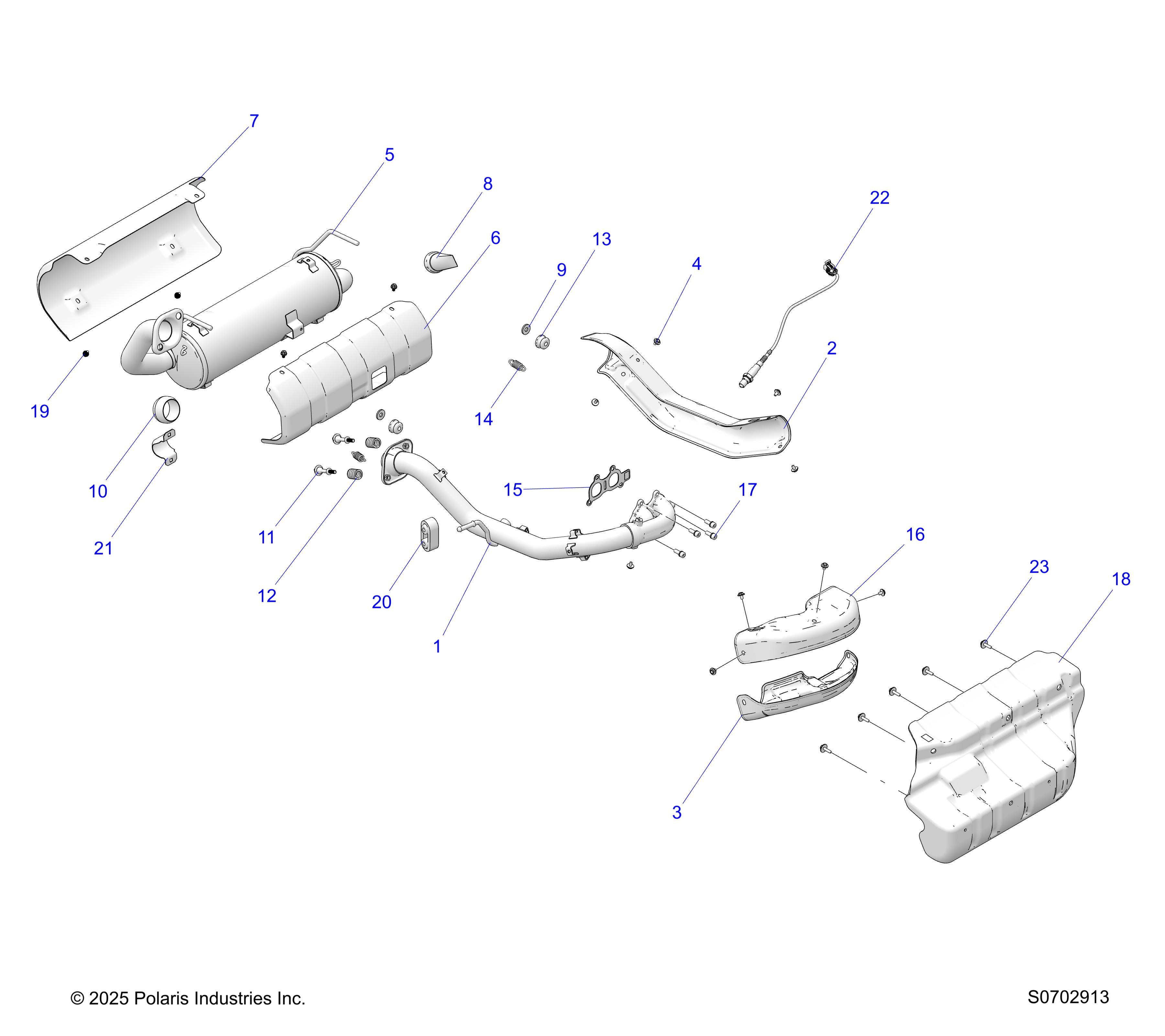 ENGINE, EXHAUST SYSTEM
