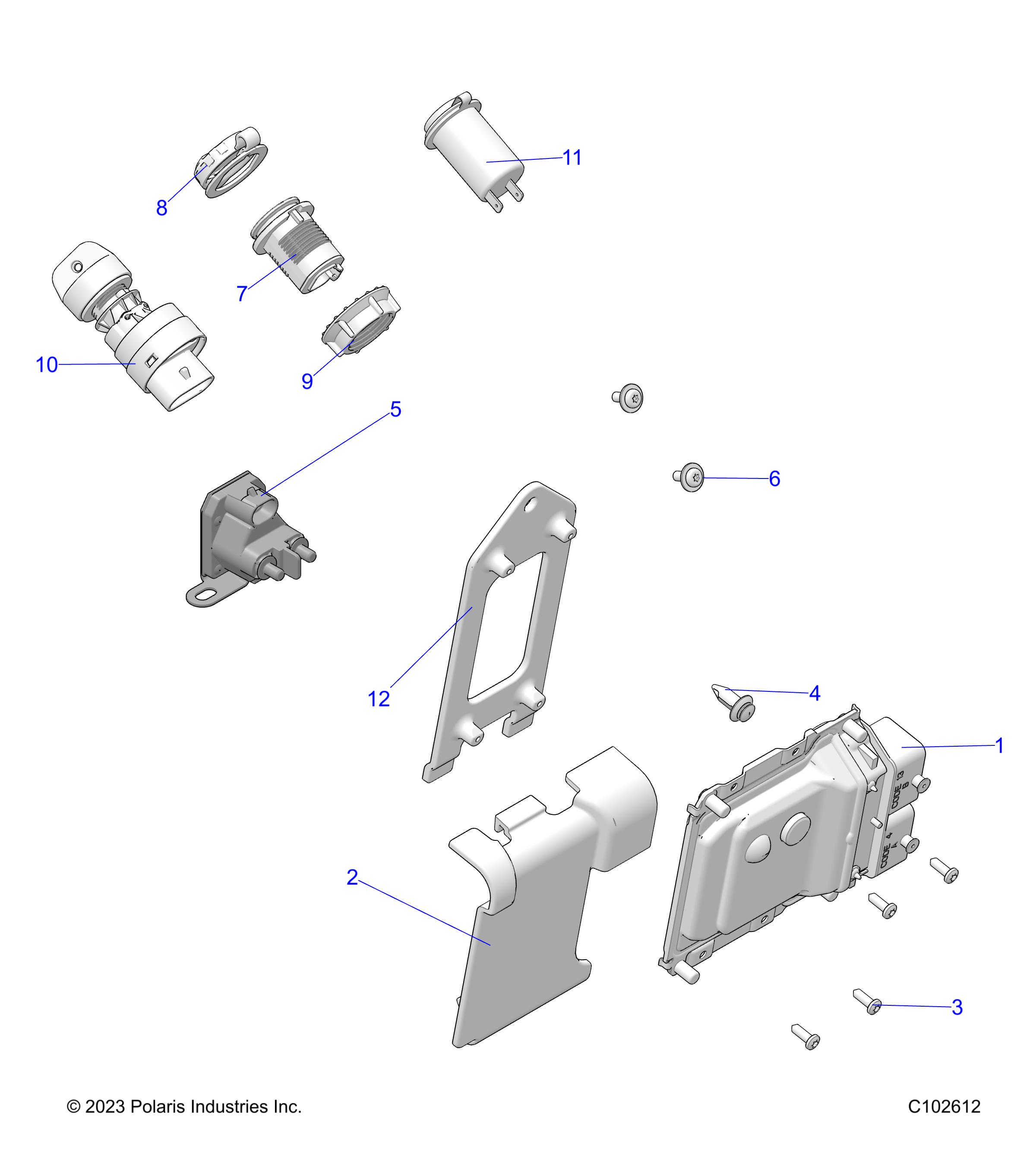 ELECTRICAL, SWITCHES, SENSORS and ECM - A25SDZ57AP (C102612)