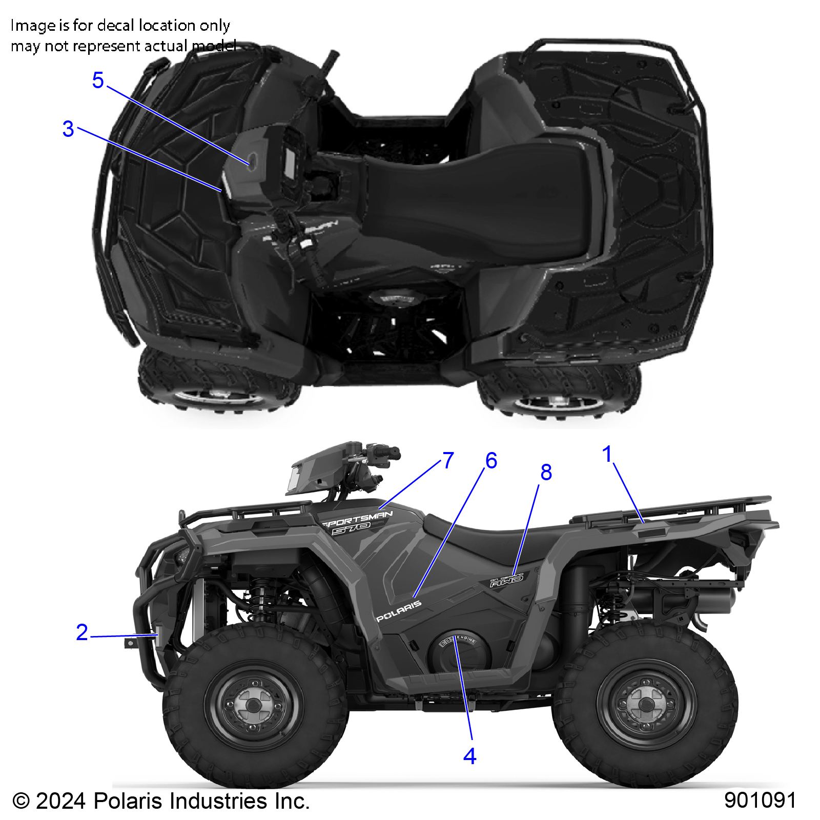 BODY, DECALS, GRAPHIC - A25SEK57A4 (901091)