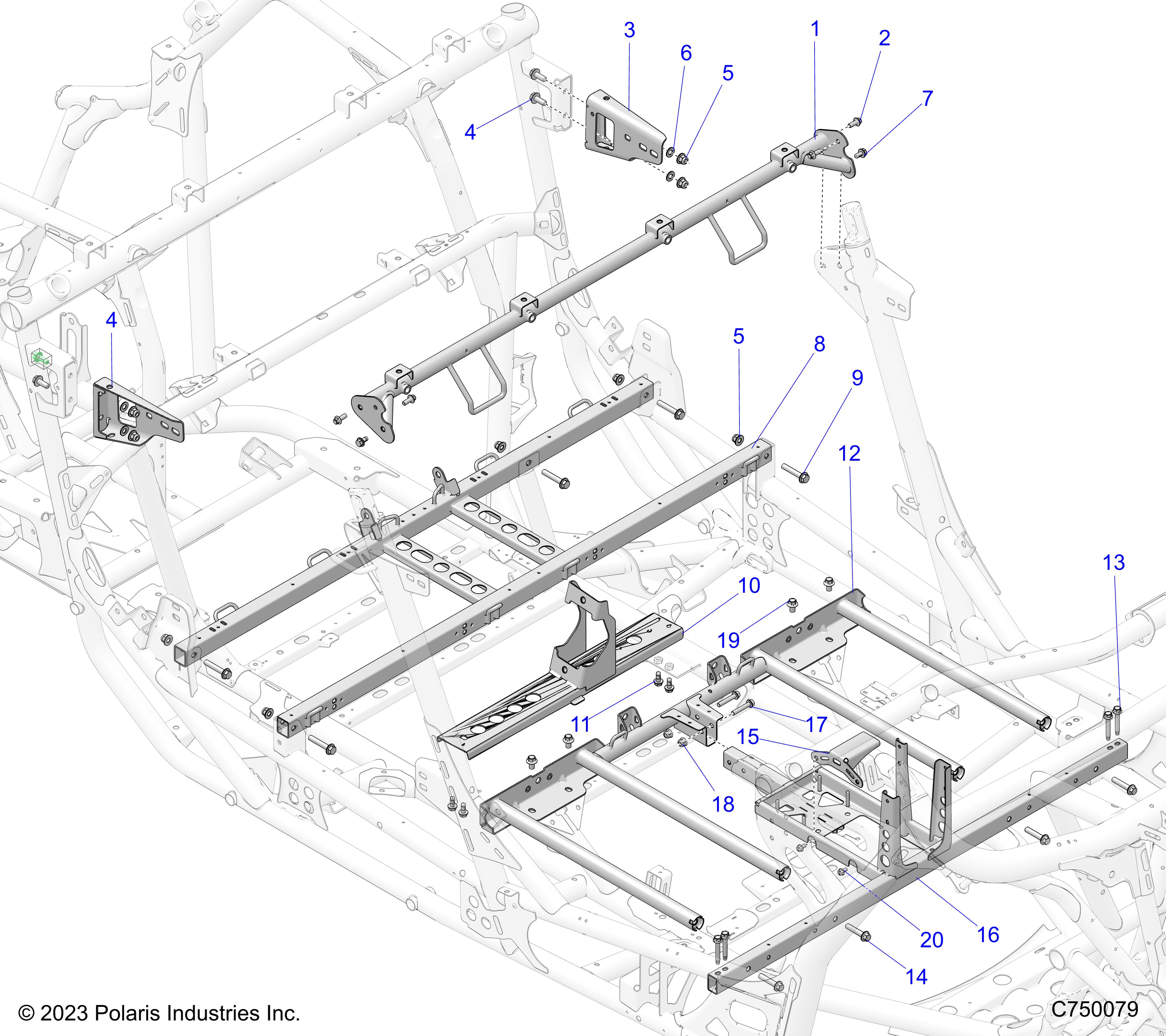 CHASSIS, MOUNTING AND BRACKETS - Z25R4D2KAK/BK/AJ/BJ/AM/BM (C750079)