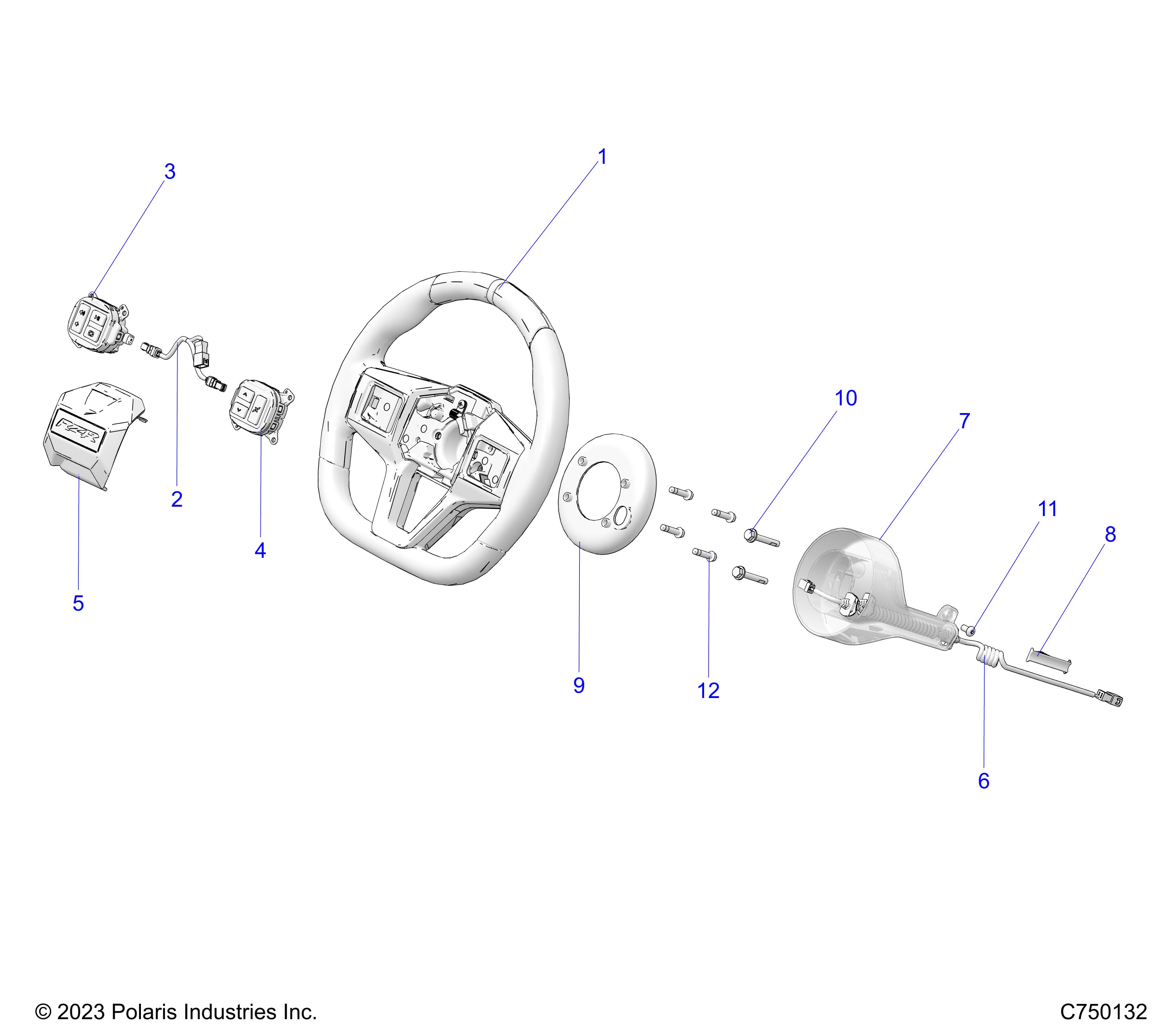 STEERING, WHEEL - Z25RPP2KBL (C750132)