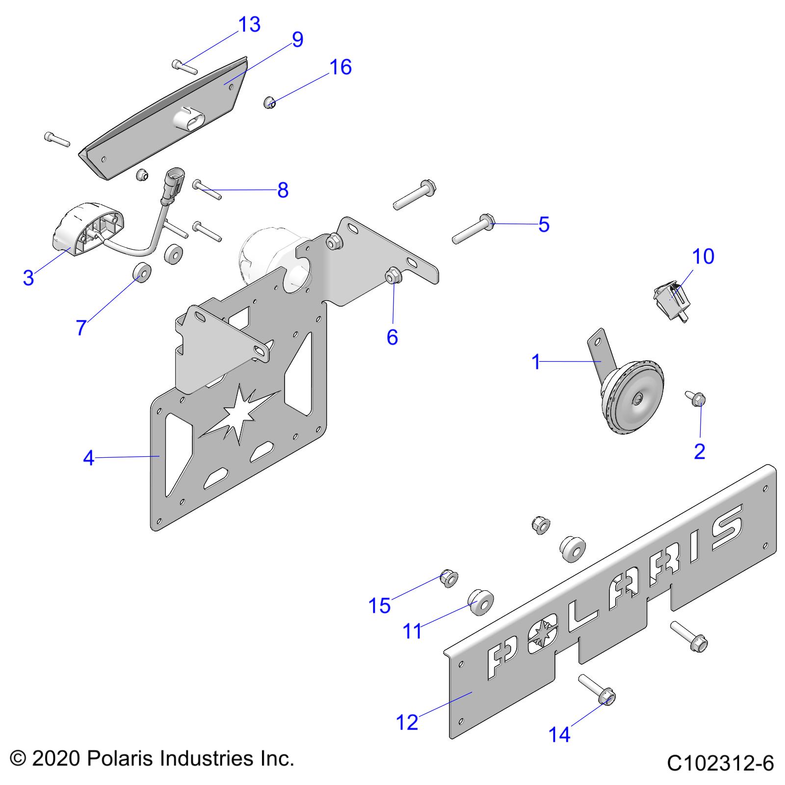 ELECTRICAL, HORN, FOG LIGHT, and LICENSE PLATE LIGHT - A22SES57F1/F2/F5/FK/F9 (C102312-6)