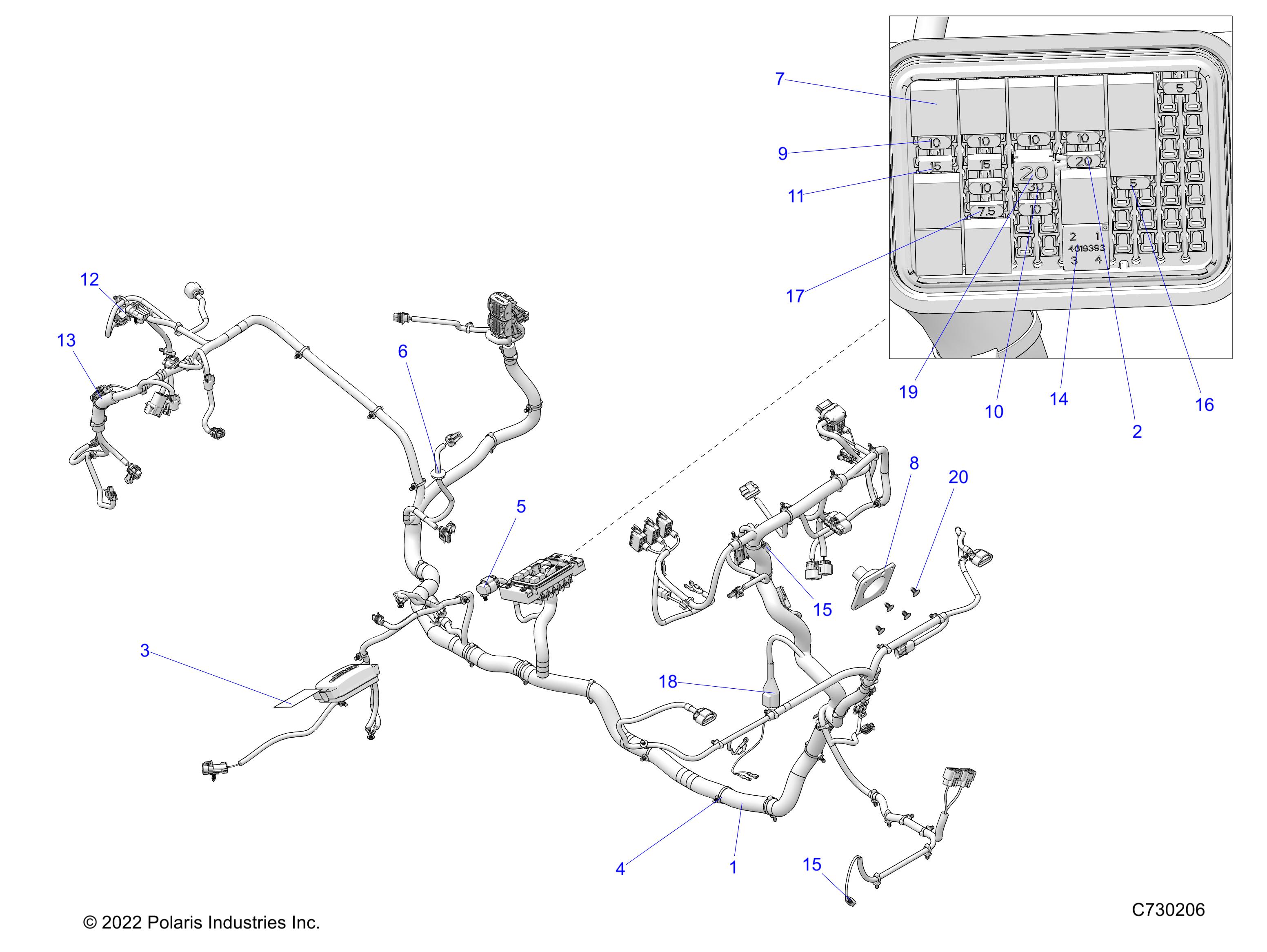 ELECTRICAL, WIRE HARNESS - R23RRE99JA (C730206)