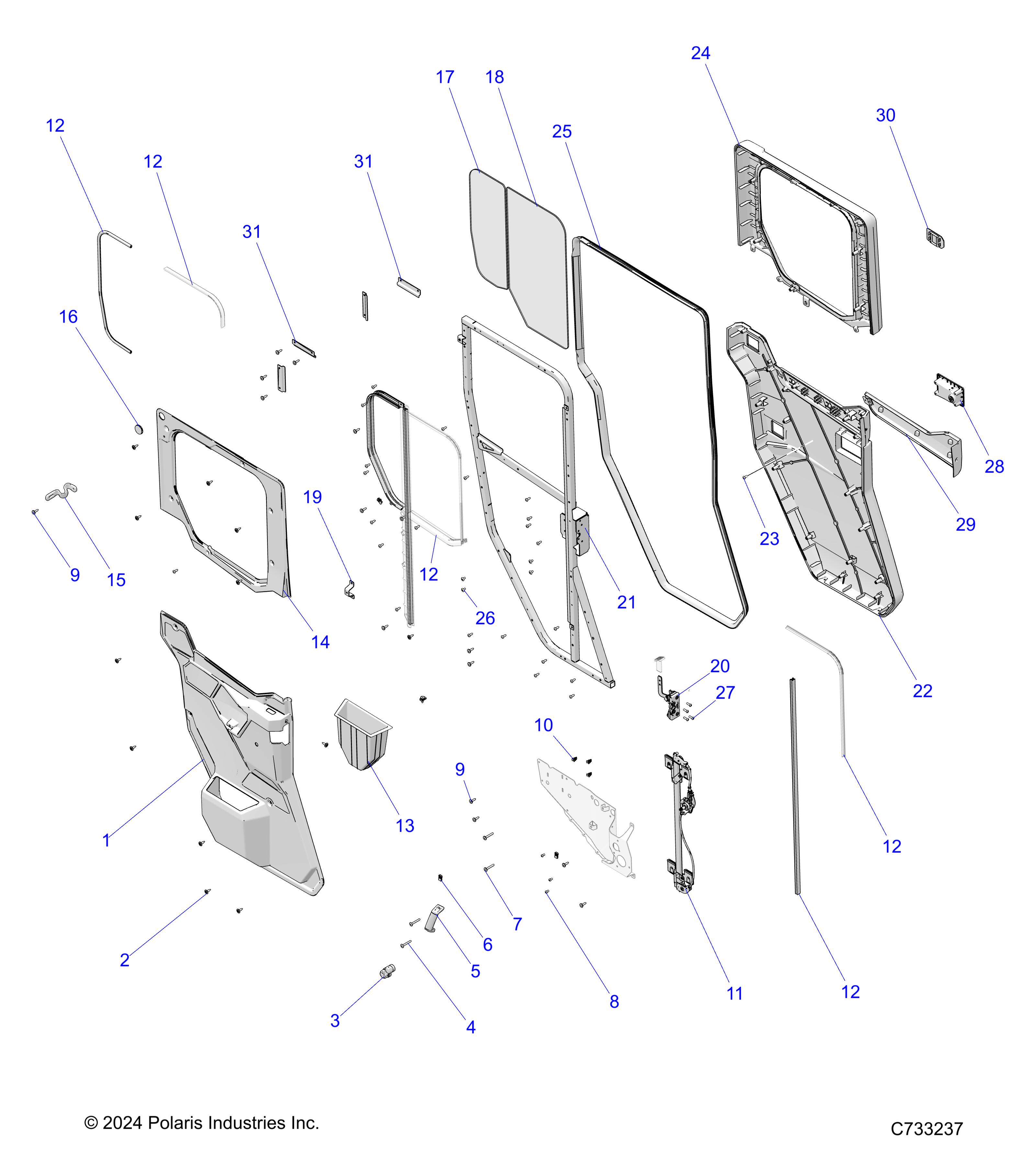 BODY, DOOR, REAR CRANK - TO 07/06/2026