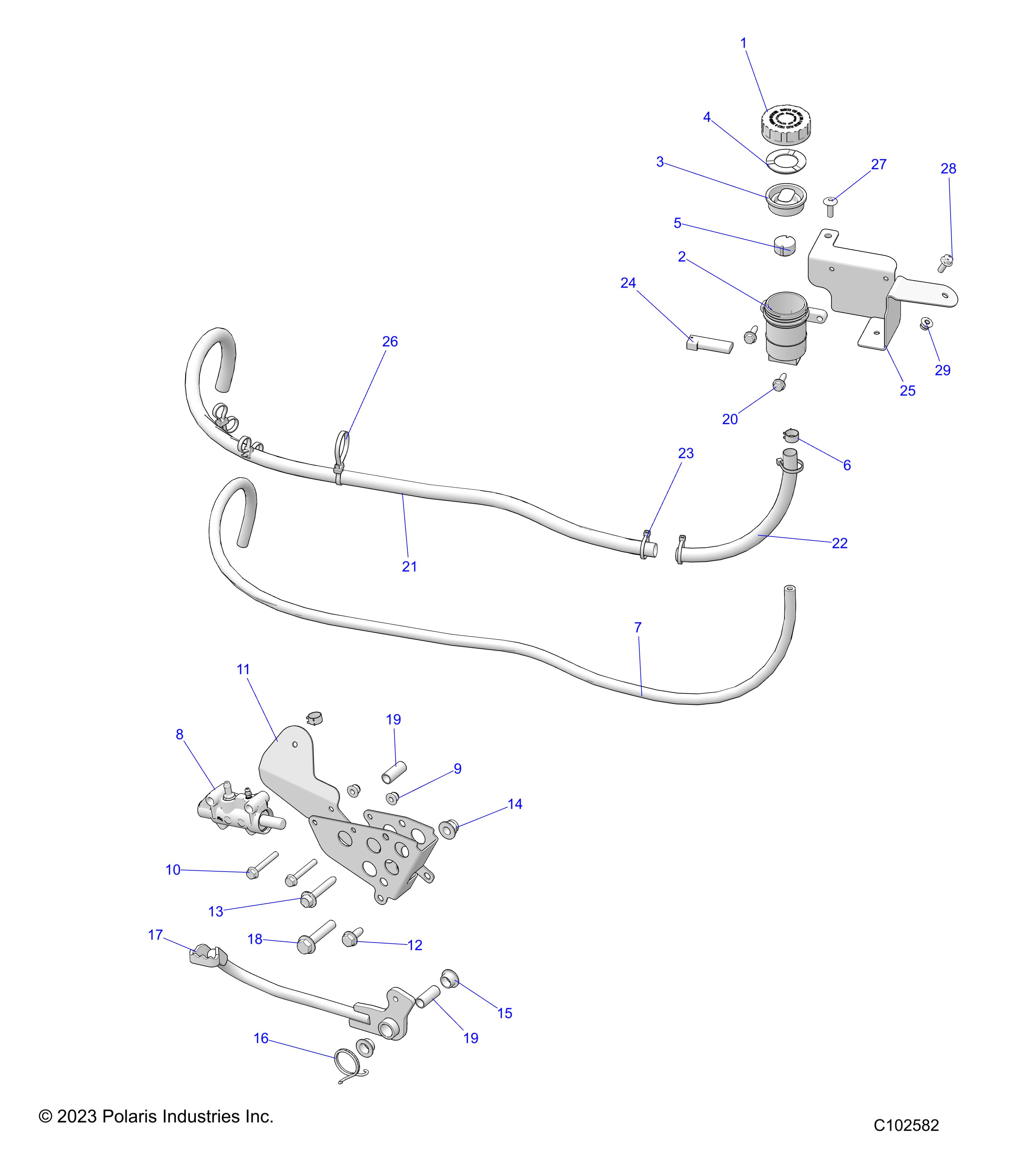 BRAKES, BRAKE PEDAL and MASTER CYLINDER - A24SGS95CT/S95FT (C102582)