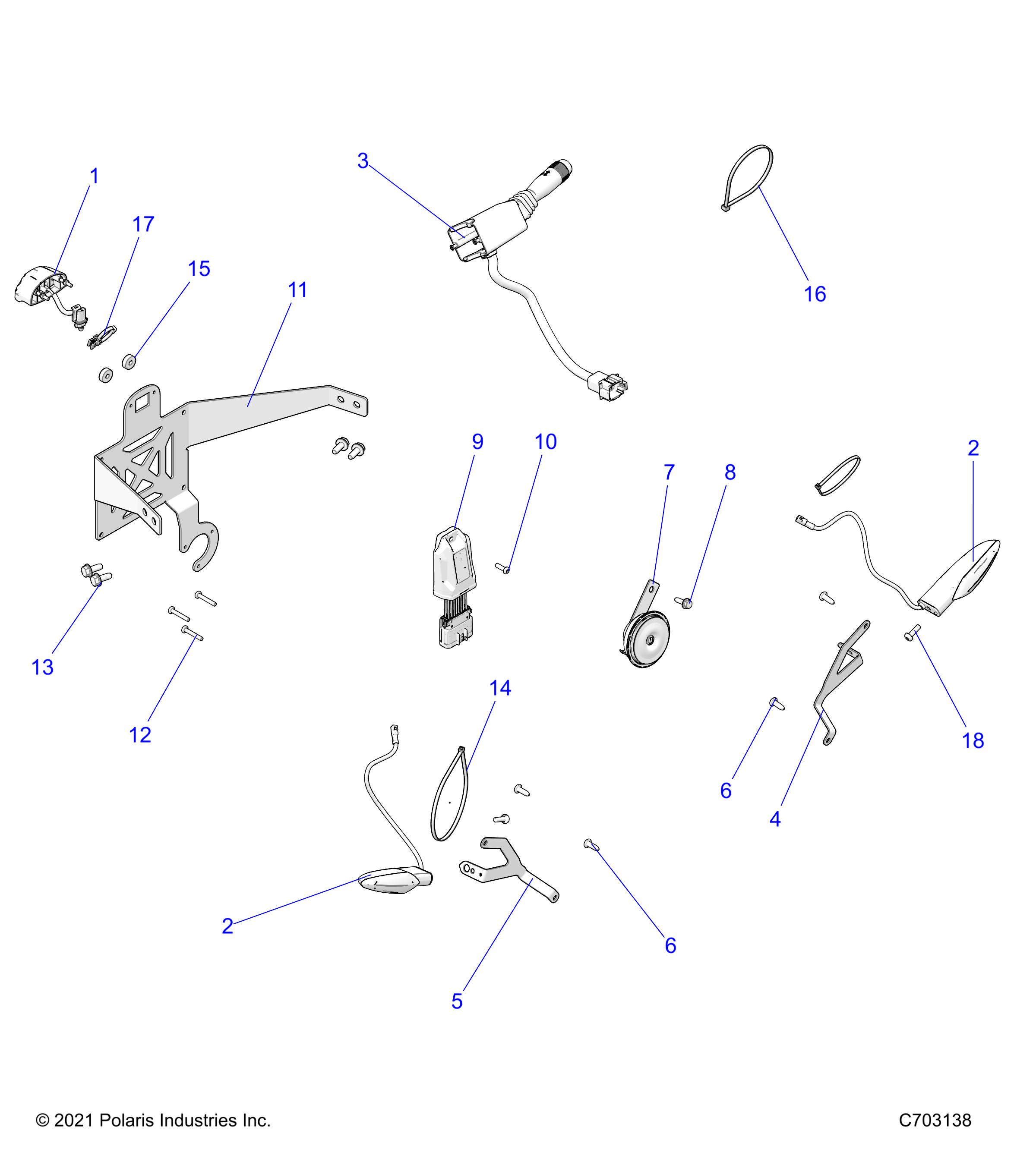 ELECTRICAL, ACCESSORY COMPONENTS - Z22ASE99F4/F5/S99C4/C5 (C703138)