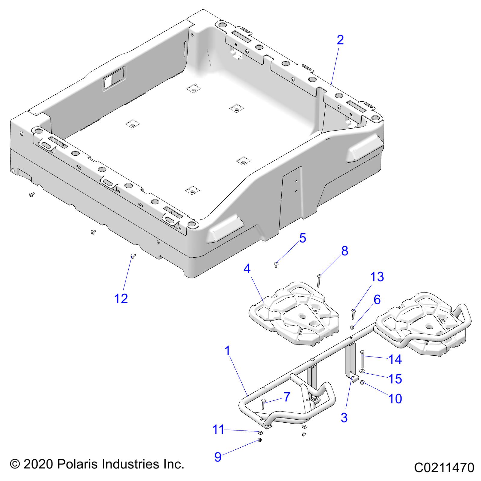 BODY, REAR RACK and BOX SIDE RAILS - A22S6E57F1/FL (C0211470)