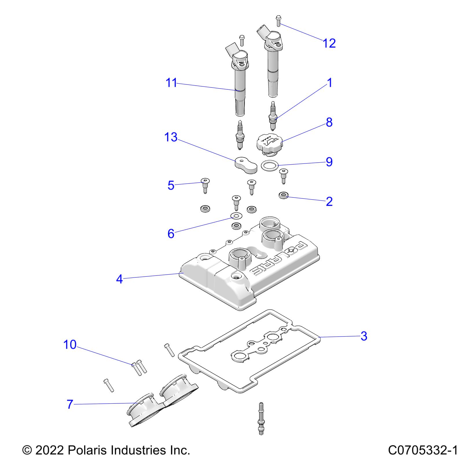 ENGINE, THROTTLE BODY AND VALVE COVER - Z21R4C92BF (C0705332-1)