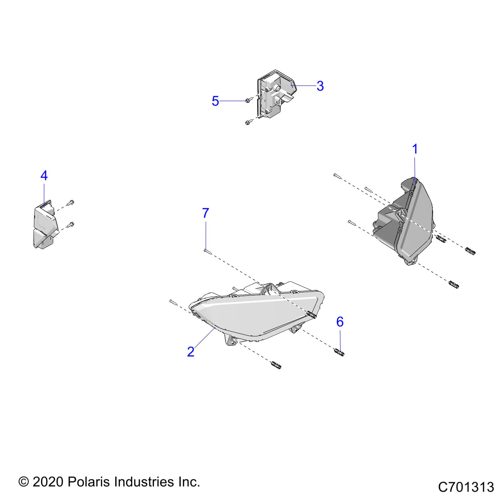 ELECTRICAL, HEADLIGHTS AND TAILLIGHTS - R21RRE99FP/F9 (C701313)