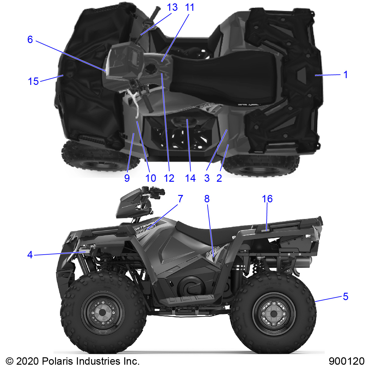 BODY, DECALS - A20SEA57A1/A4/A7/A9/B1/B4/B7/B9 (900120-01)