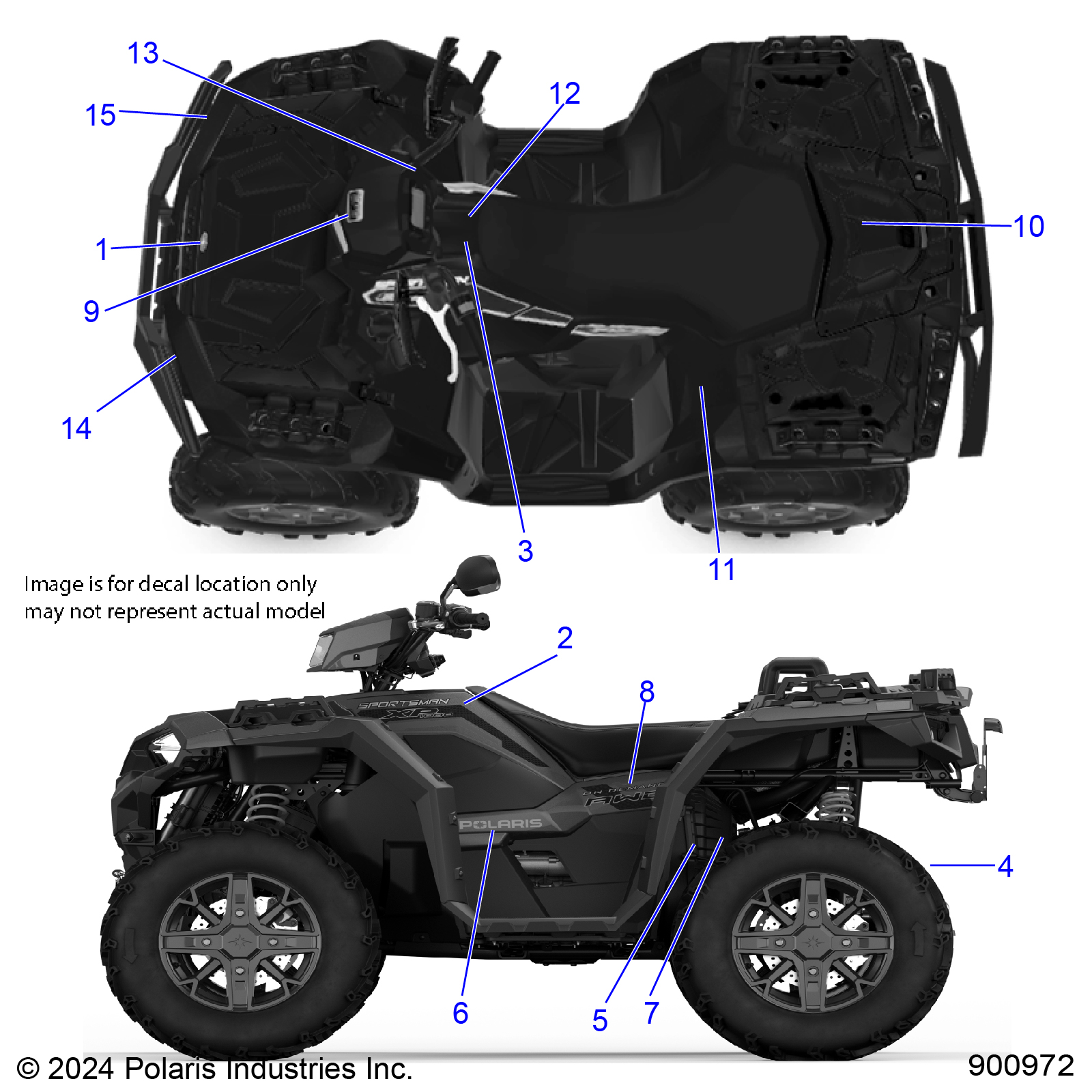 BODY, DECALS - A25SXE95PP (900972)