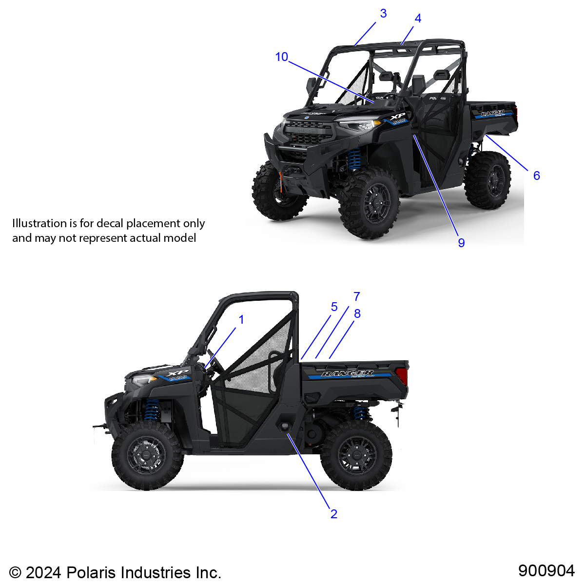 BODY, DECALS, GENERAL - R25RRS99CP (900904)