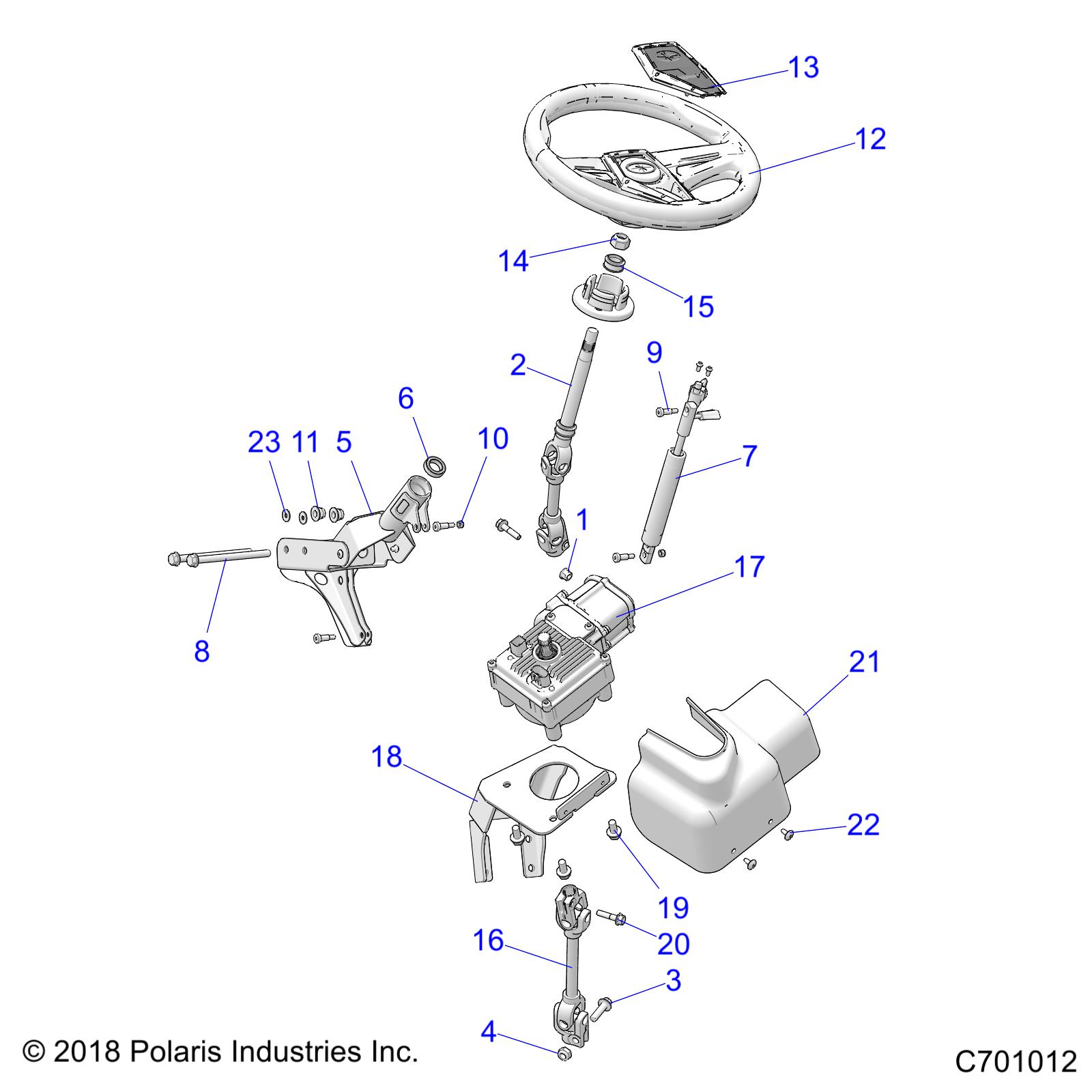 STEERING, POWER STEERING ASM. - Z20A5E87BP/BK/BX (C701012)