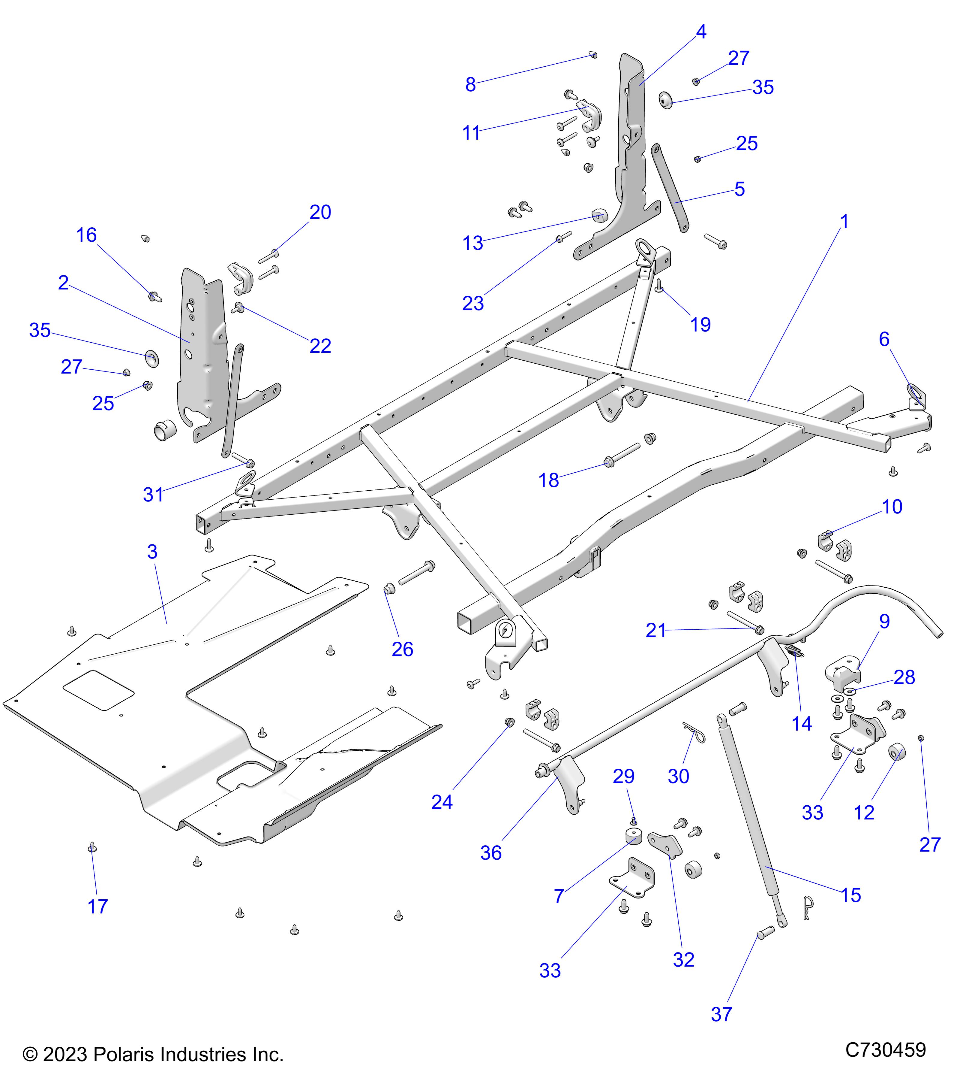 BODY, BOX MOUNTING - R24M4A57B1/EB4/B9 (C730459)