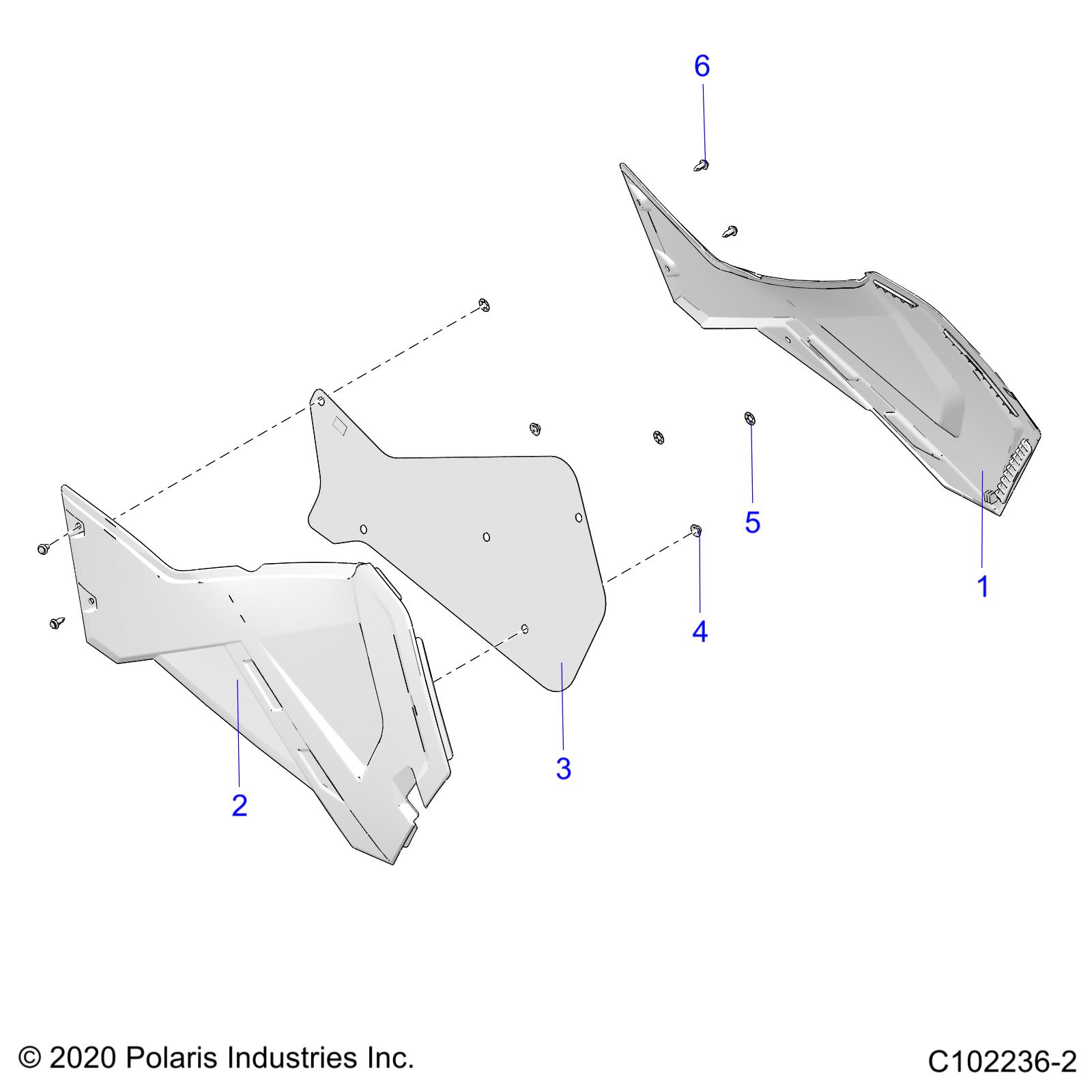 BODY, SIDE PANELS - A21SJE57AX/BX (C102236-2)