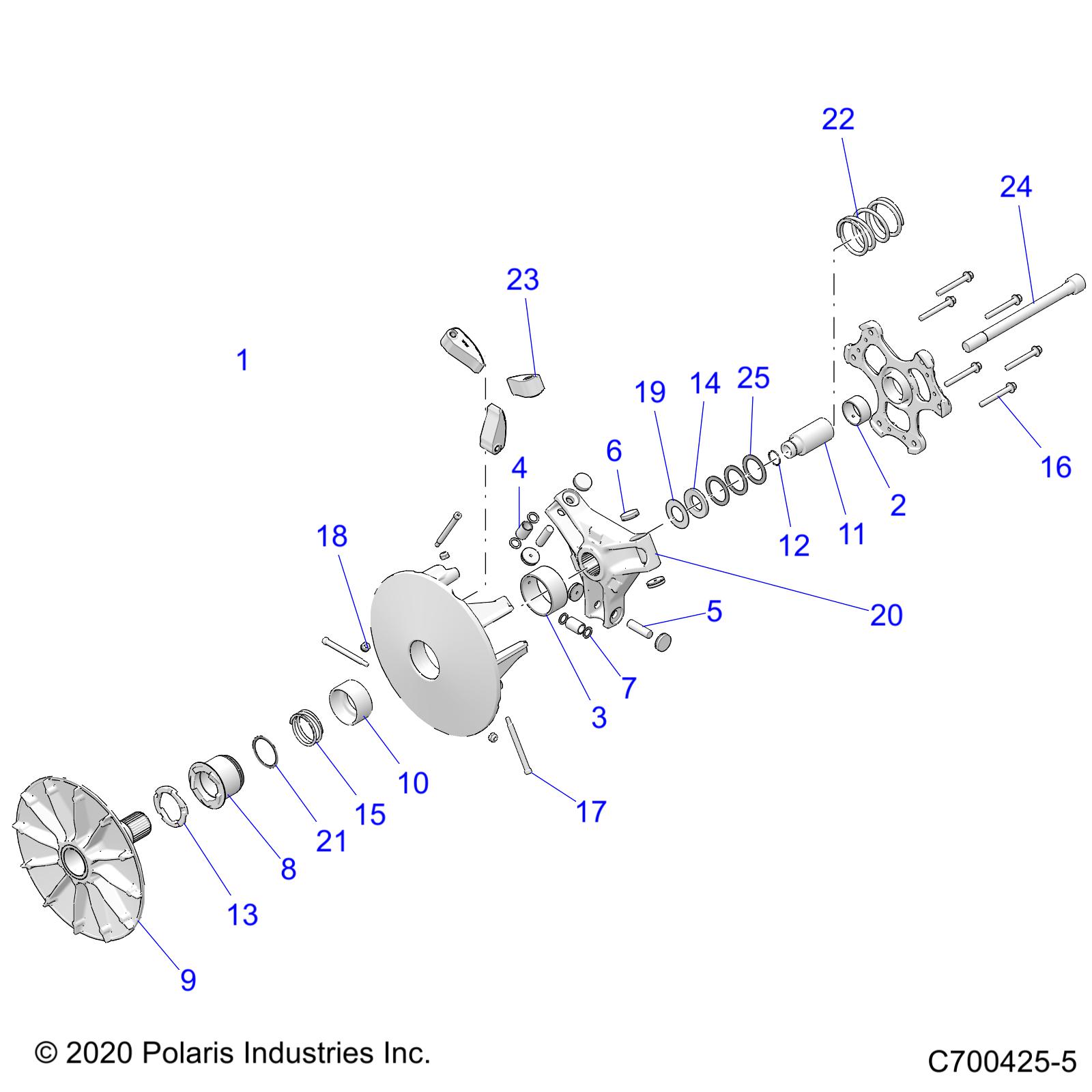 DRIVE TRAIN, CLUTCH, DRIVE - D20BEPD4B4 (C700425-5)