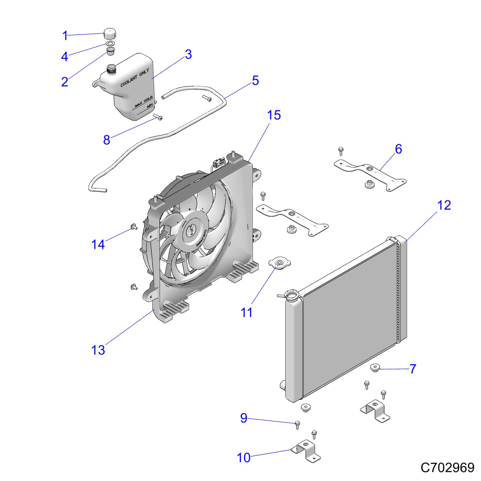 ENGINE, COOLING, RADIATOR - D21BBPD4B4 (C702969)