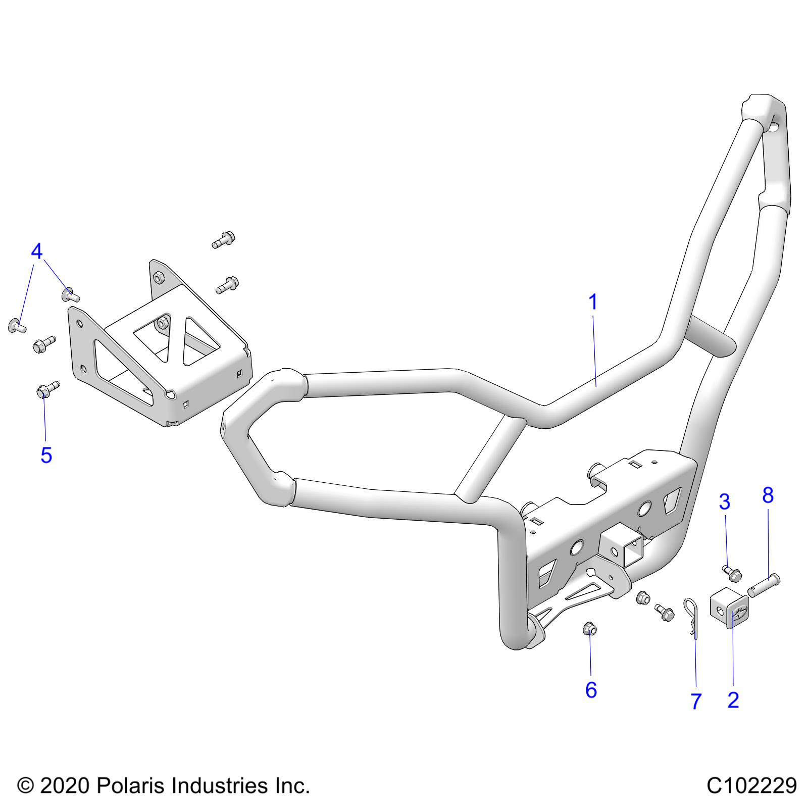 BODY, FRONT BUMPER, UTILITY - A21SEK57AG/BG (C102229)