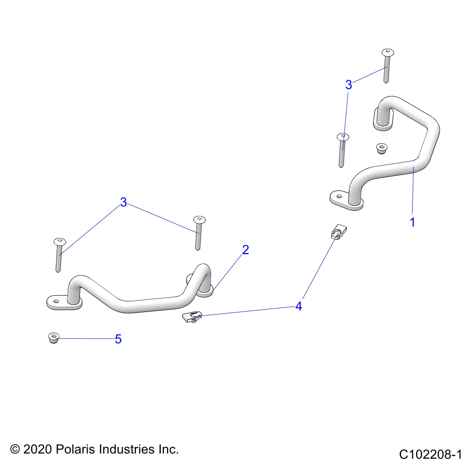 BODY, REAR HANDGRIP - A25SGE95CT (C102208-1)