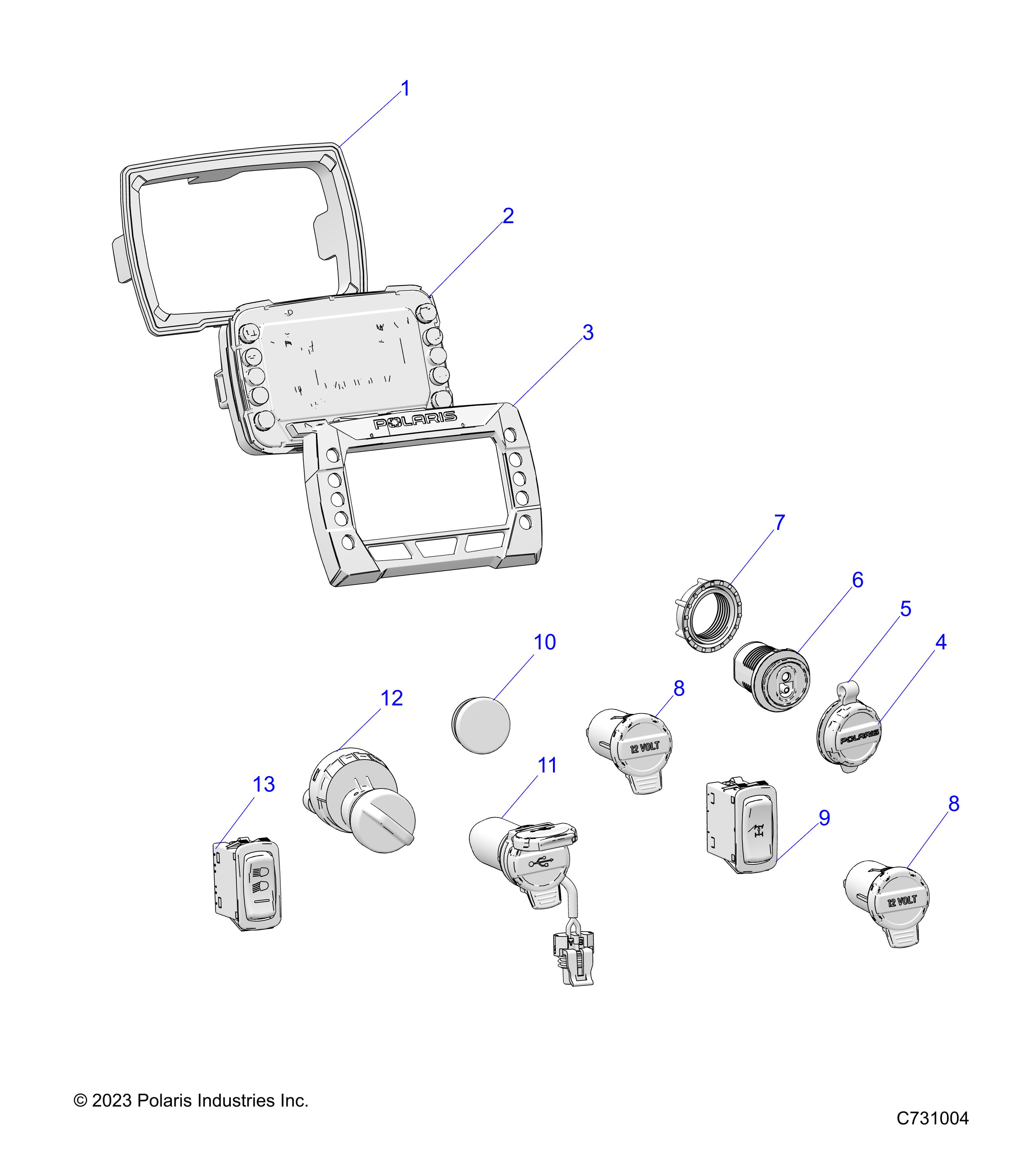 ELECTRICAL, DASH INSTRUMENTS and CONTROLS - R22M4A57B1/EB5/B9 (C731004)