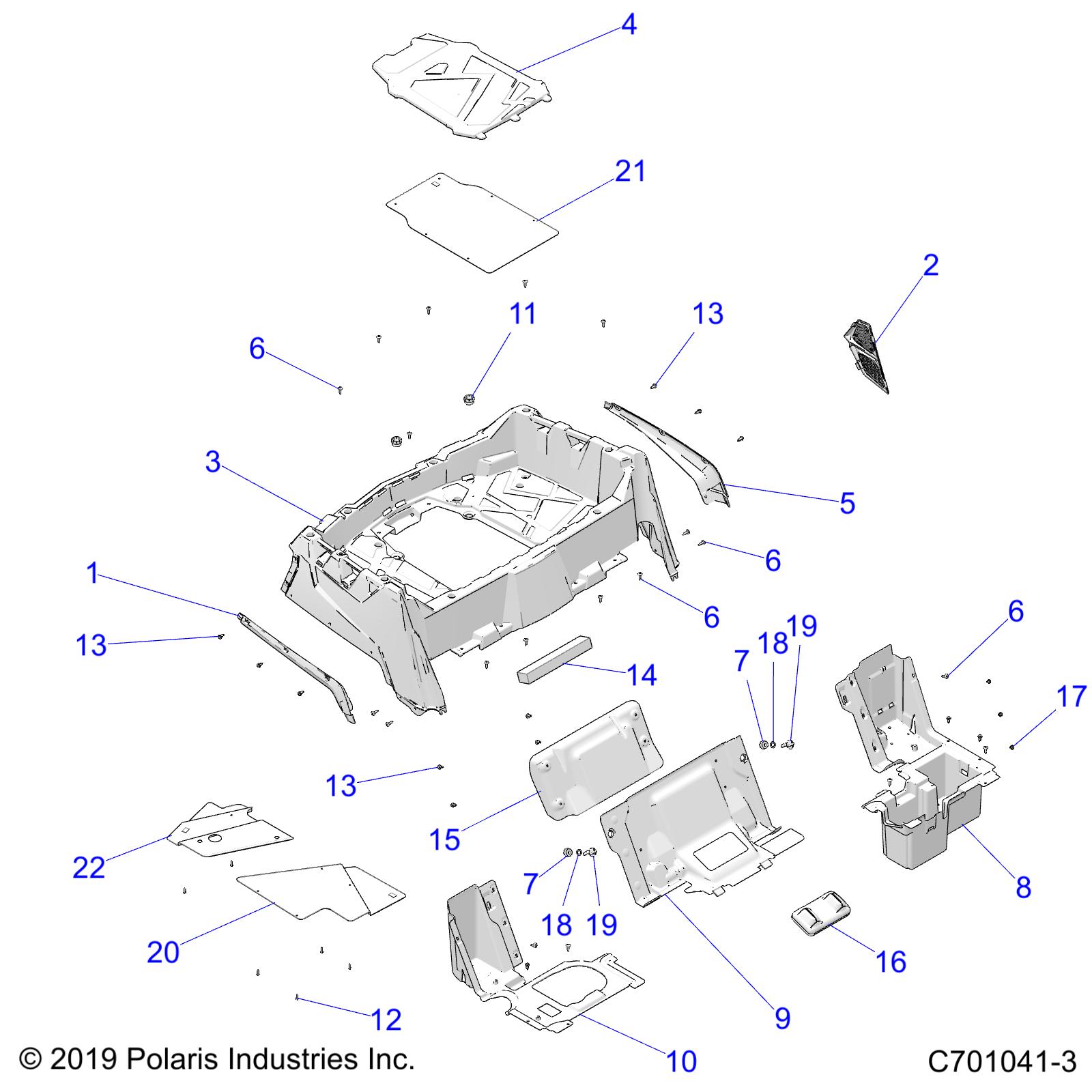 BODY, REAR RACK and FENDERS - Z20CHA57K2 (C701041-3)