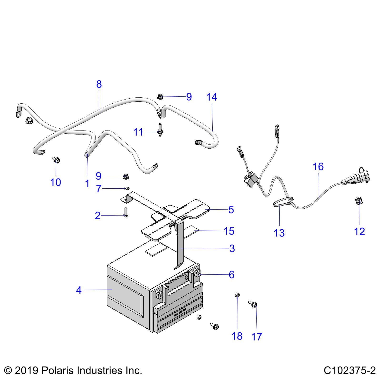 ELECTRICAL, BATTERY - A20SVA85A3 (C102375-2)