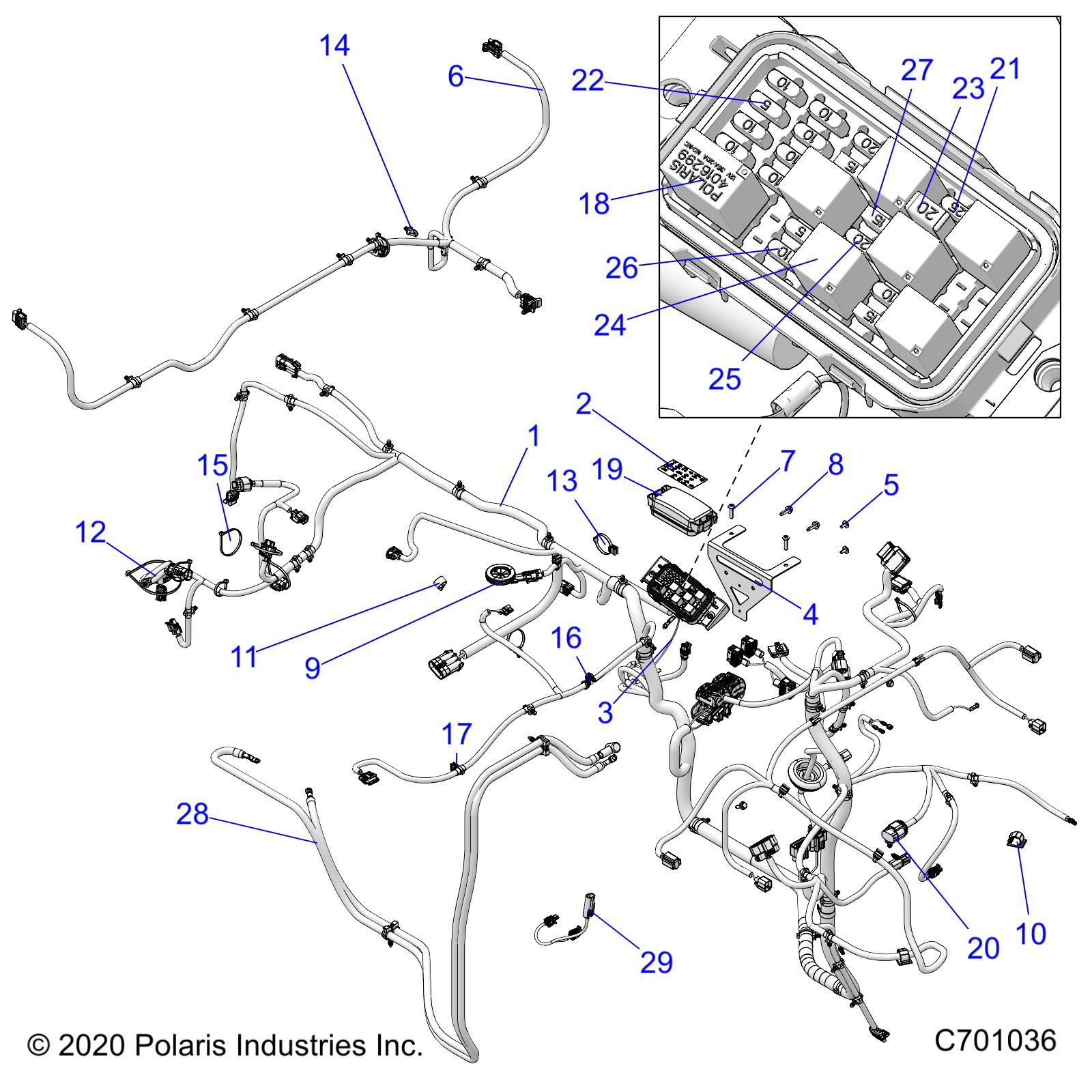 ELECTRICAL, WIRE HARNESSES - R21MAA57F1/F9/SF1/F9/C1/C9/CK (701036)