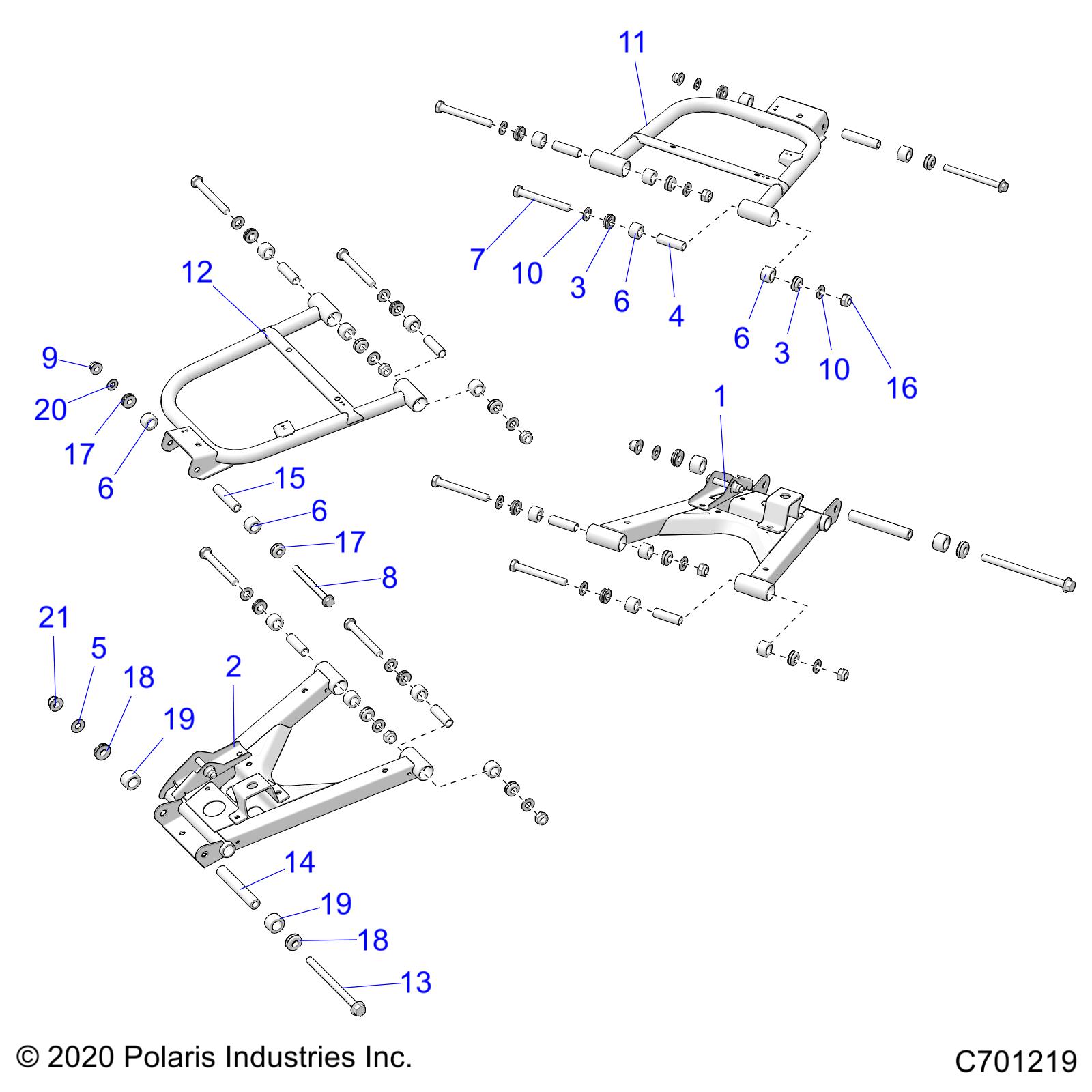 SUSPENSION, REAR CONTROL ARMS - (R23RRV99AC/RR299AC) (C701219)