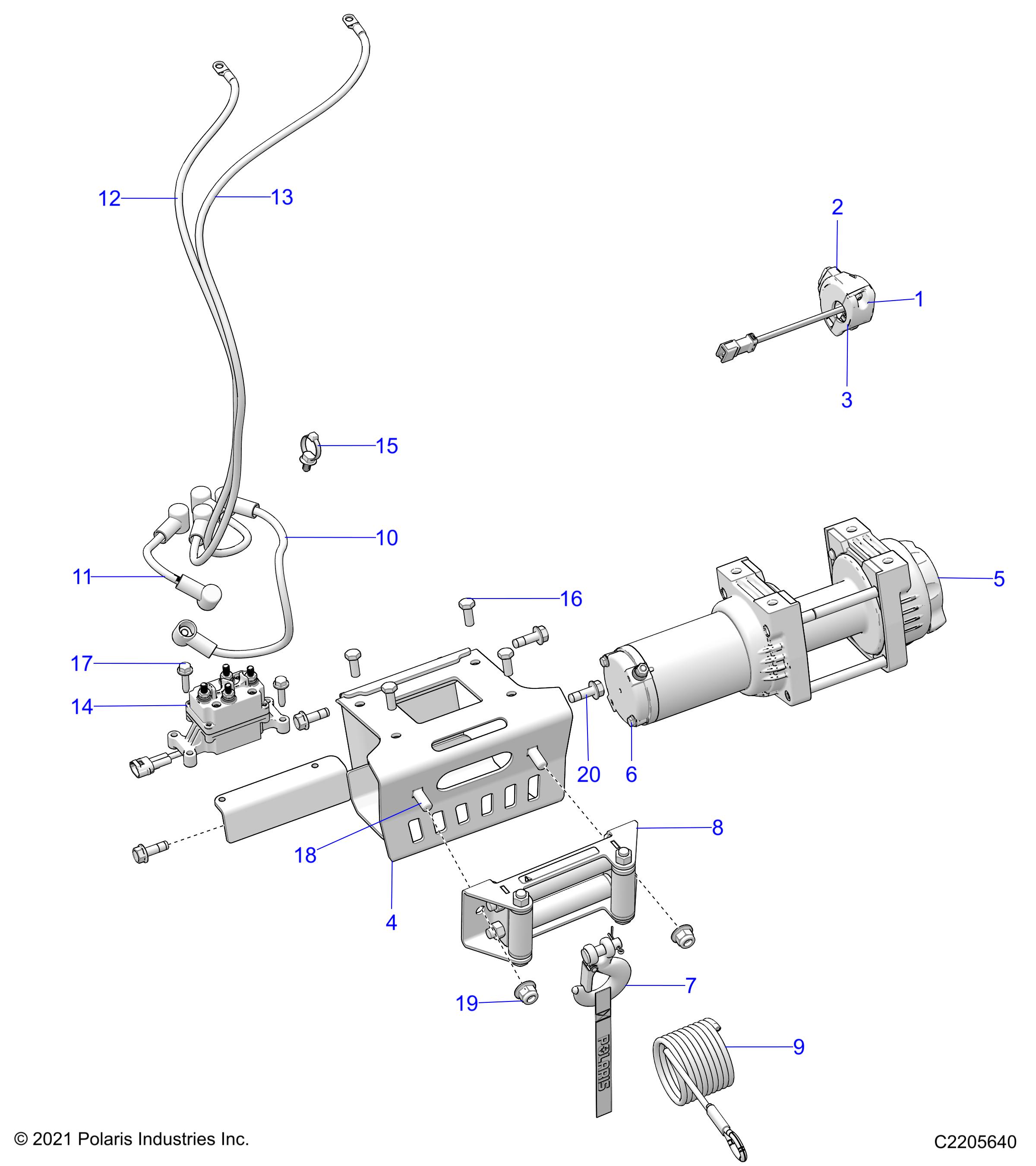 BODY, WINCH - A22SXZ85A9/AF/AX (C2205640)