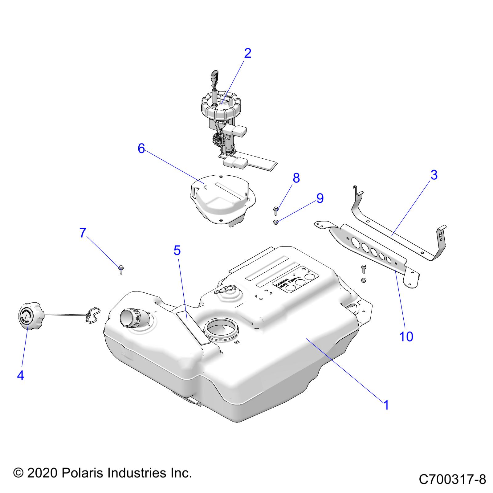 BODY, FUEL TANK - Z21N4E92AX/AG/BG/BX (C700317-8)