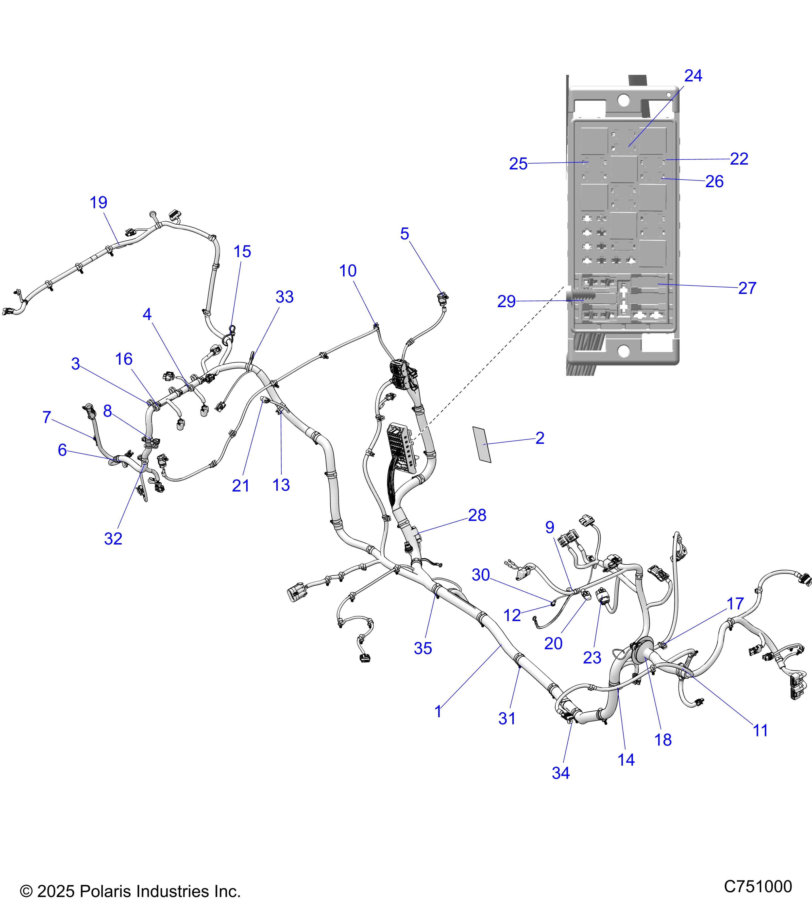 ELECTRICAL, WIRE HARNESS - Z26NMS99R4/S4 (C751000)
