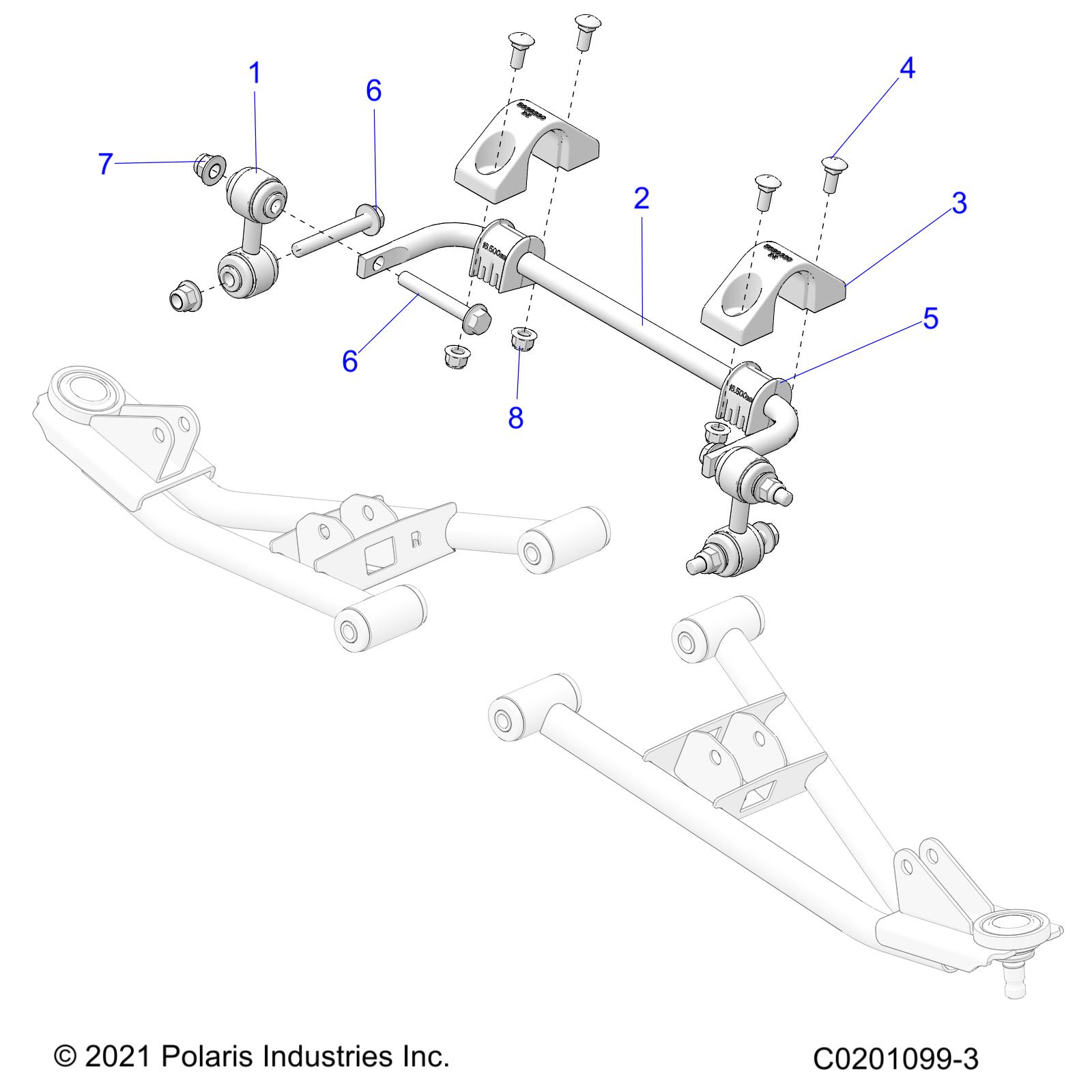 SUSPENSION, FRONT STABILIZER BAR - Z25HCA18A4/A7/B4/B7 (C0201099-3)