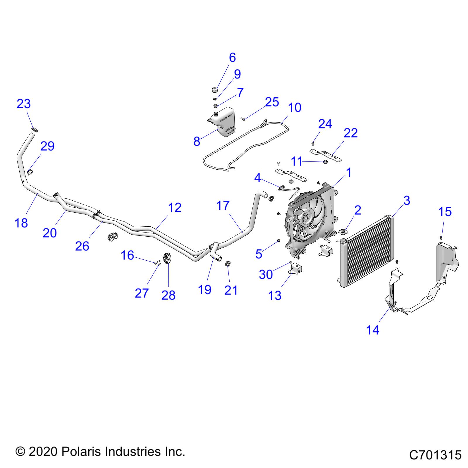 ENGINE, COOLING SYSTEM - R21RRE99FP/F9 (C701315)