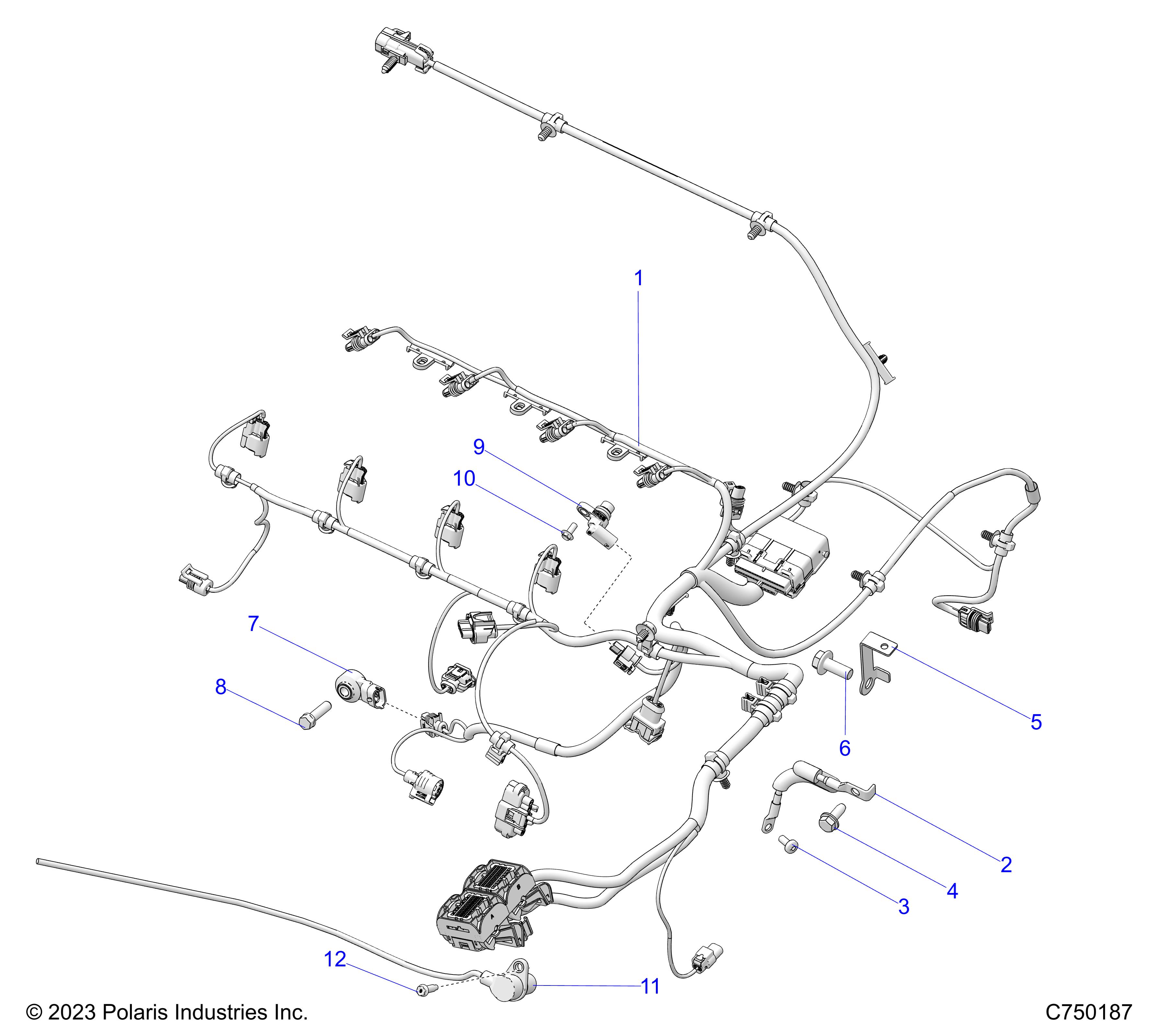 ELECTRICAL, WIRE HARNESS, ENGINE  - Z25R4D2KAK/BK/AJ/BJ/AM/BM (C750187)