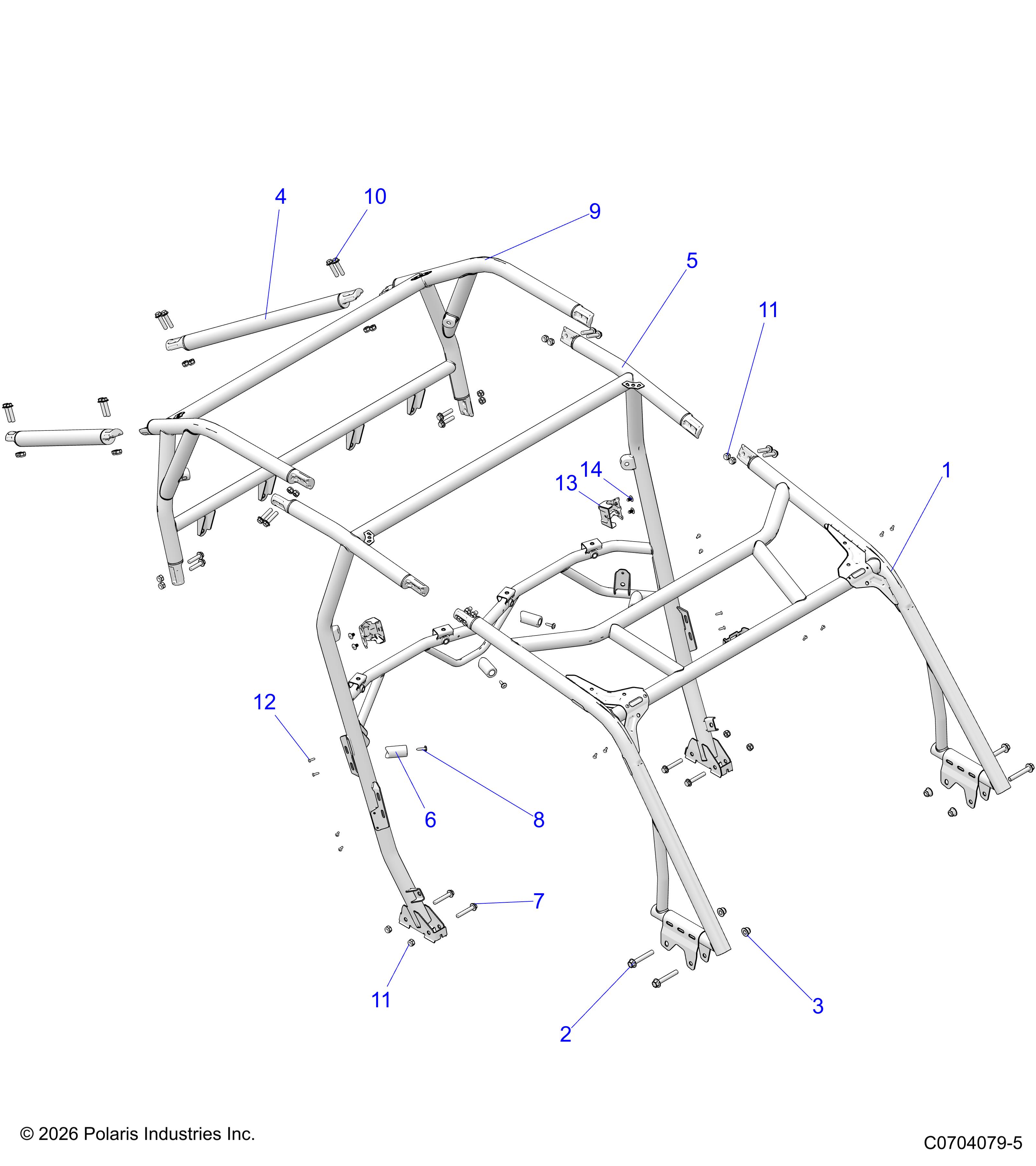 CHASSIS, CAB FRAME - Z26NMS99R4/S4 (C0704079-4)